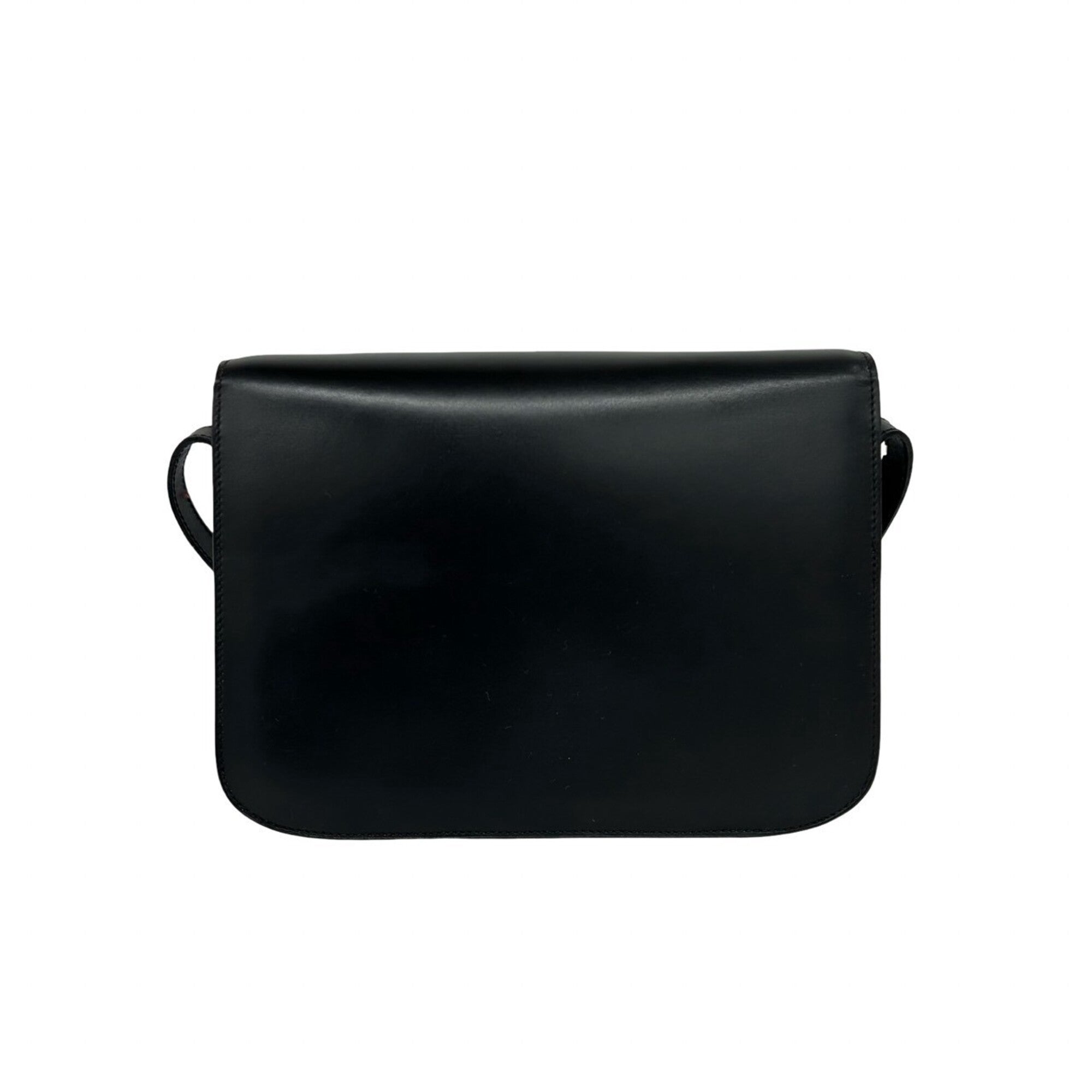 Celine Black Leather Pochette Shoulder Bag (Pre-Owned)