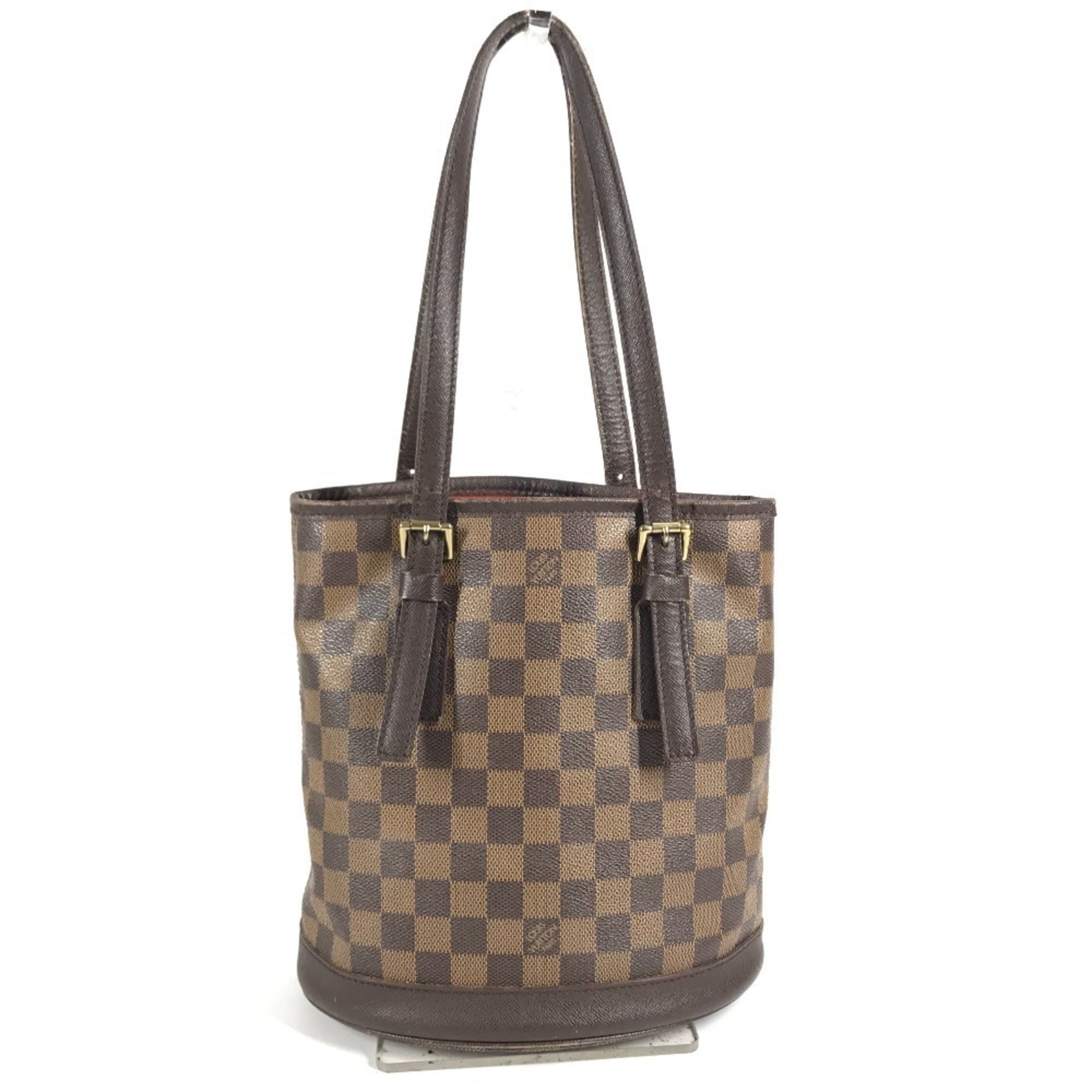 Louis Vuitton Brown Damier Canvas Ebene Galle Damier Graphite Pouch Shoulder Bag Tote Bag (Pre-Owned)