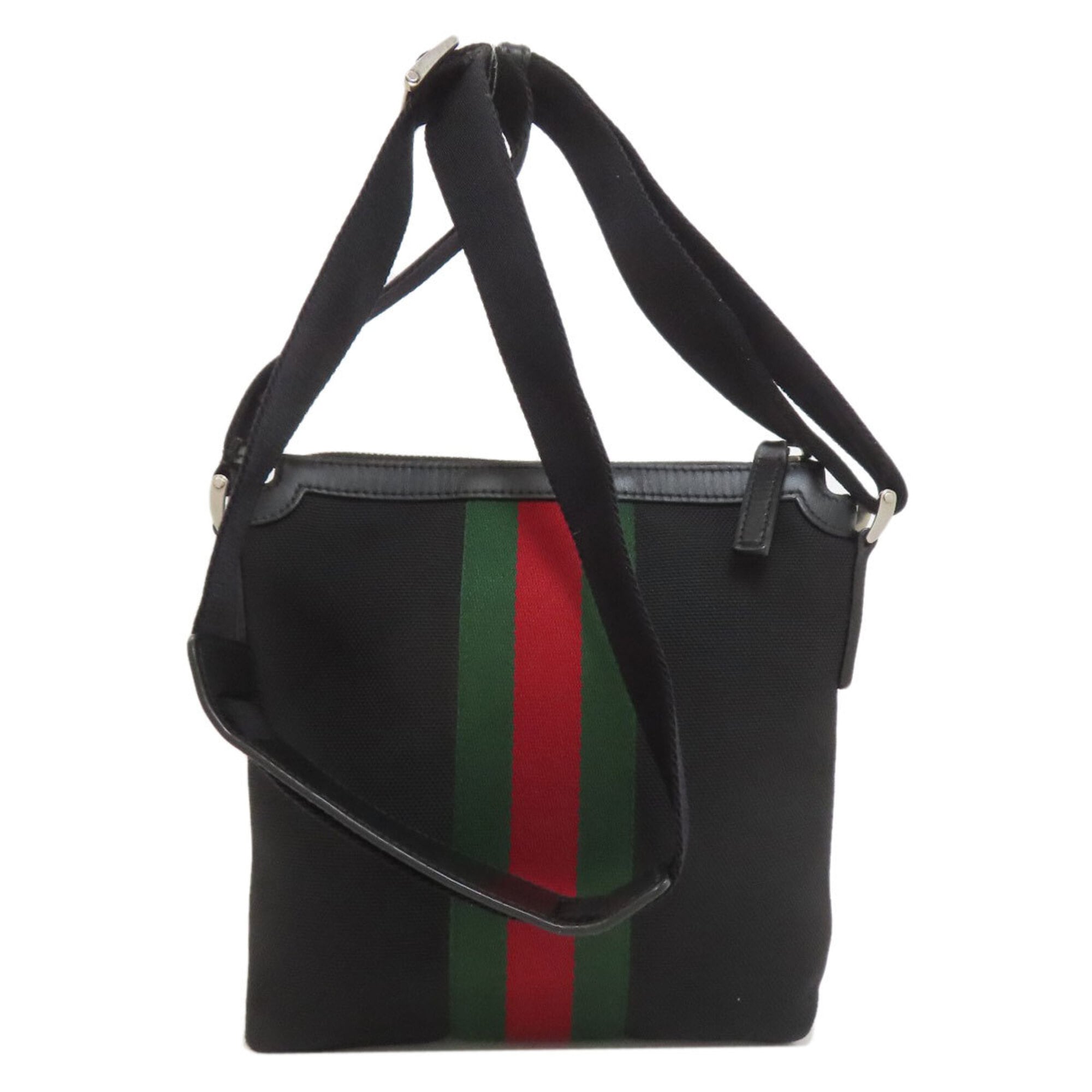 Gucci Black Canvas Shoulder Bag (Pre-Owned)