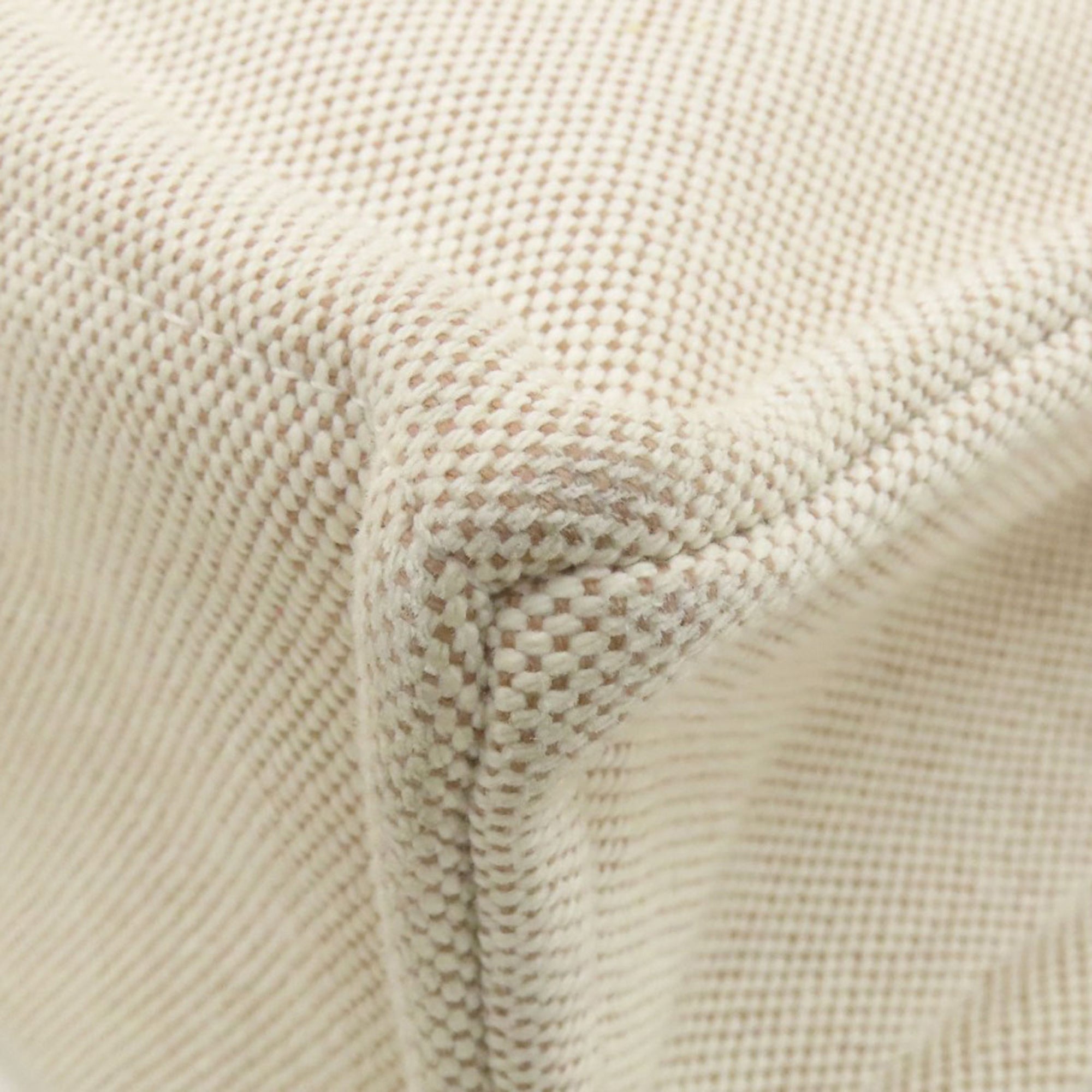 Hermes Beige Canvas Handbag (Pre-Owned)