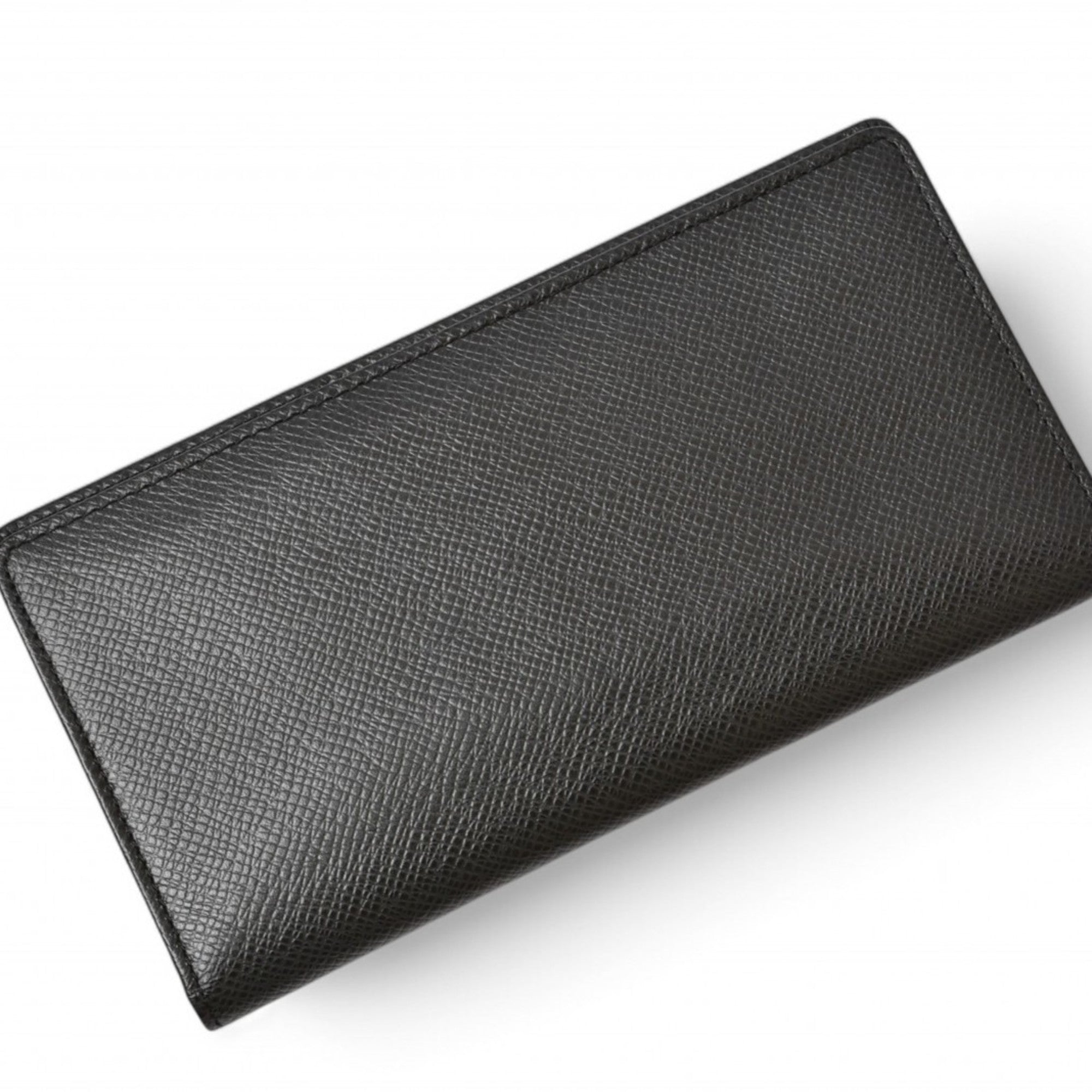 Louis Vuitton Ardoise Leather Long Bill Wallet (Bi-Fold) (Pre-Owned)