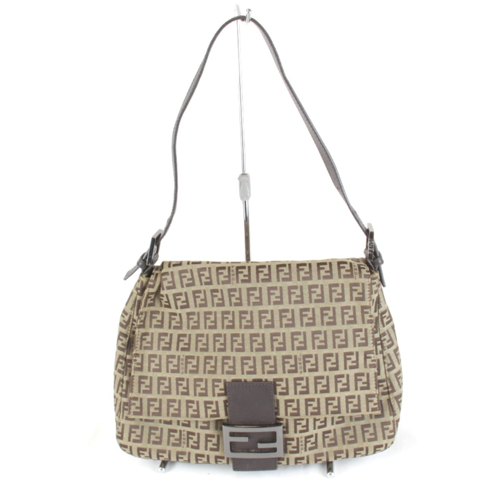 Fendi Beige Zucchino Shoulder Bag (Pre-Owned)
