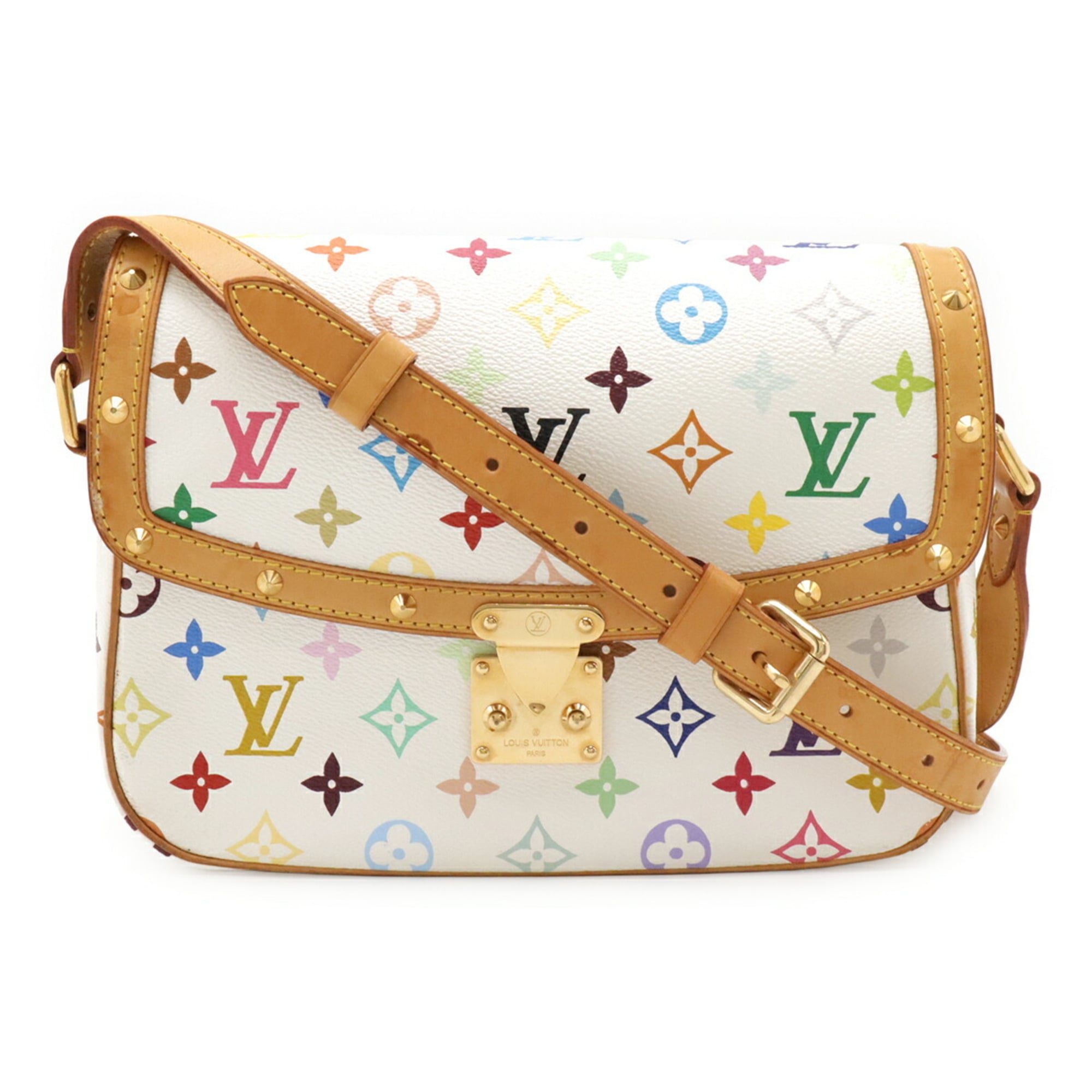 Louis Vuitton Blanc Monogram Canvas Pvc Coated Canvas Shoulder Bag (Pre-Owned)