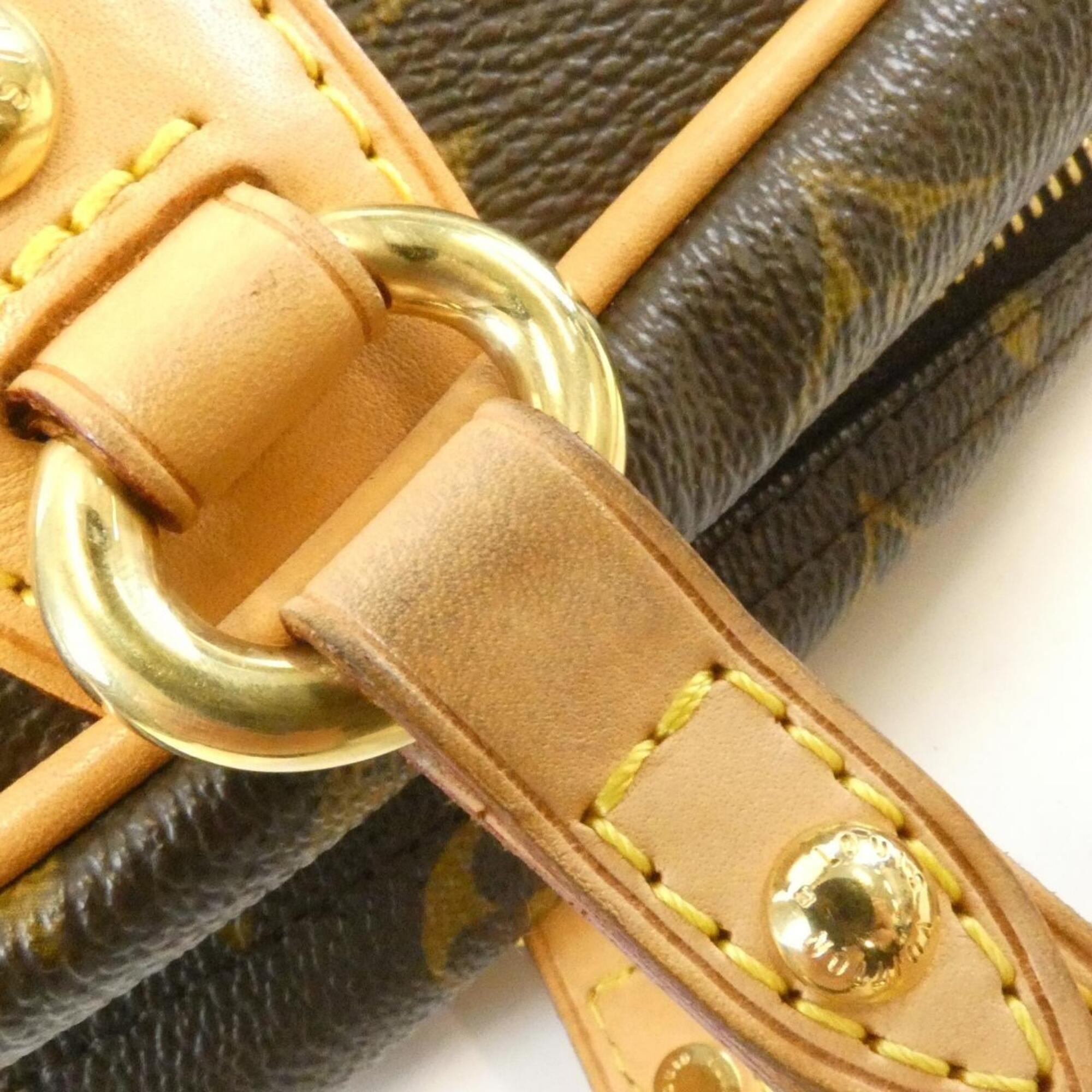 Louis Vuitton Monogram Marron Coated Canvas Shoulder Bag (Pre-Owned)