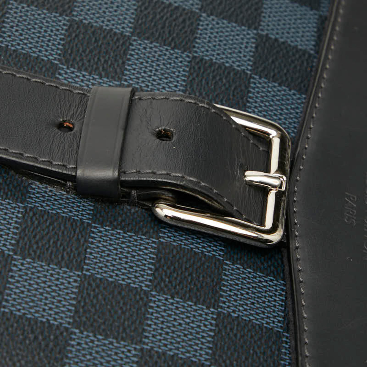 Louis Vuitton Damier Cobalt Black Navy Pvc Leather Backpack (Pre-Owned)