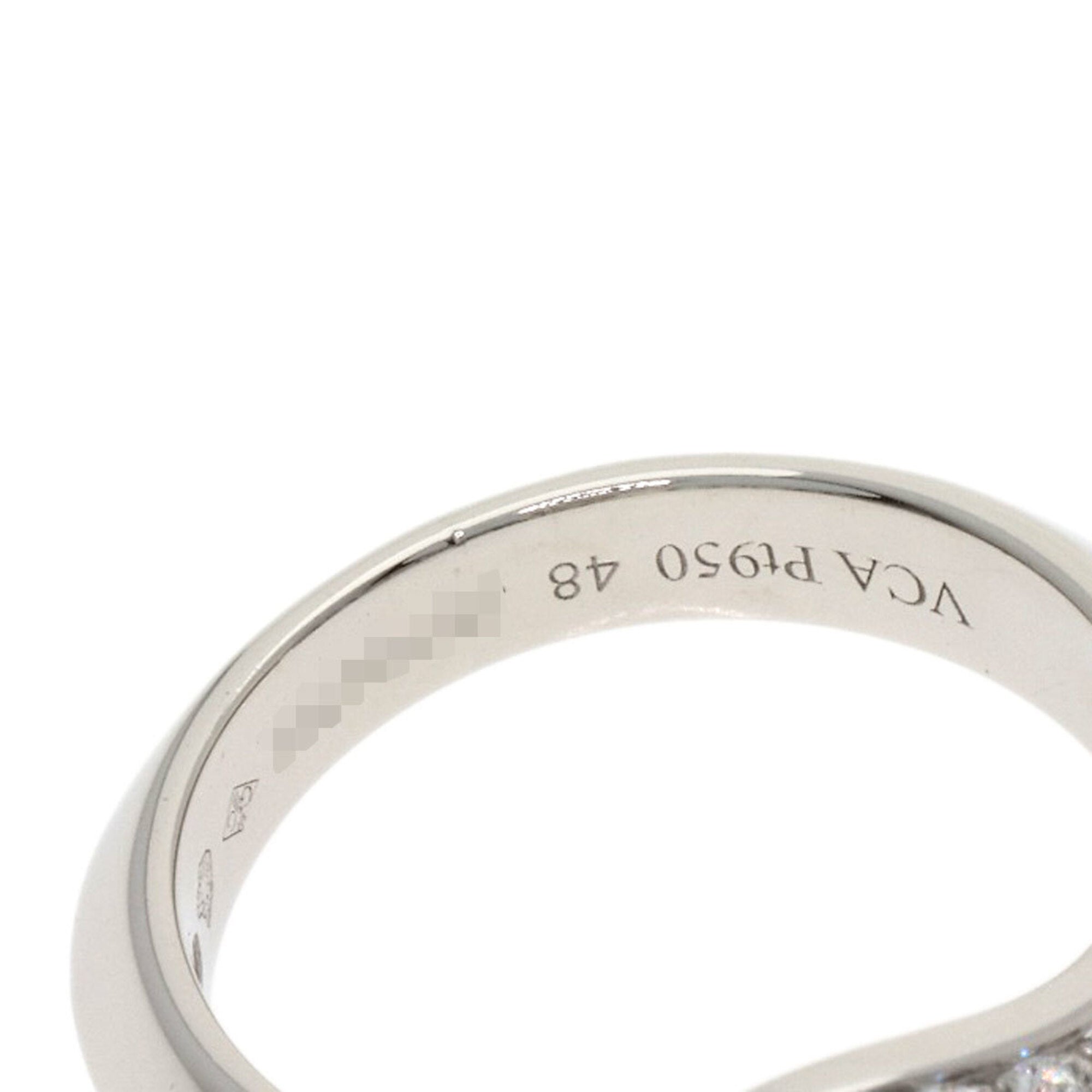 Van Cleef & Arpels Platinum 950 Band Ring (Pre-Owned)