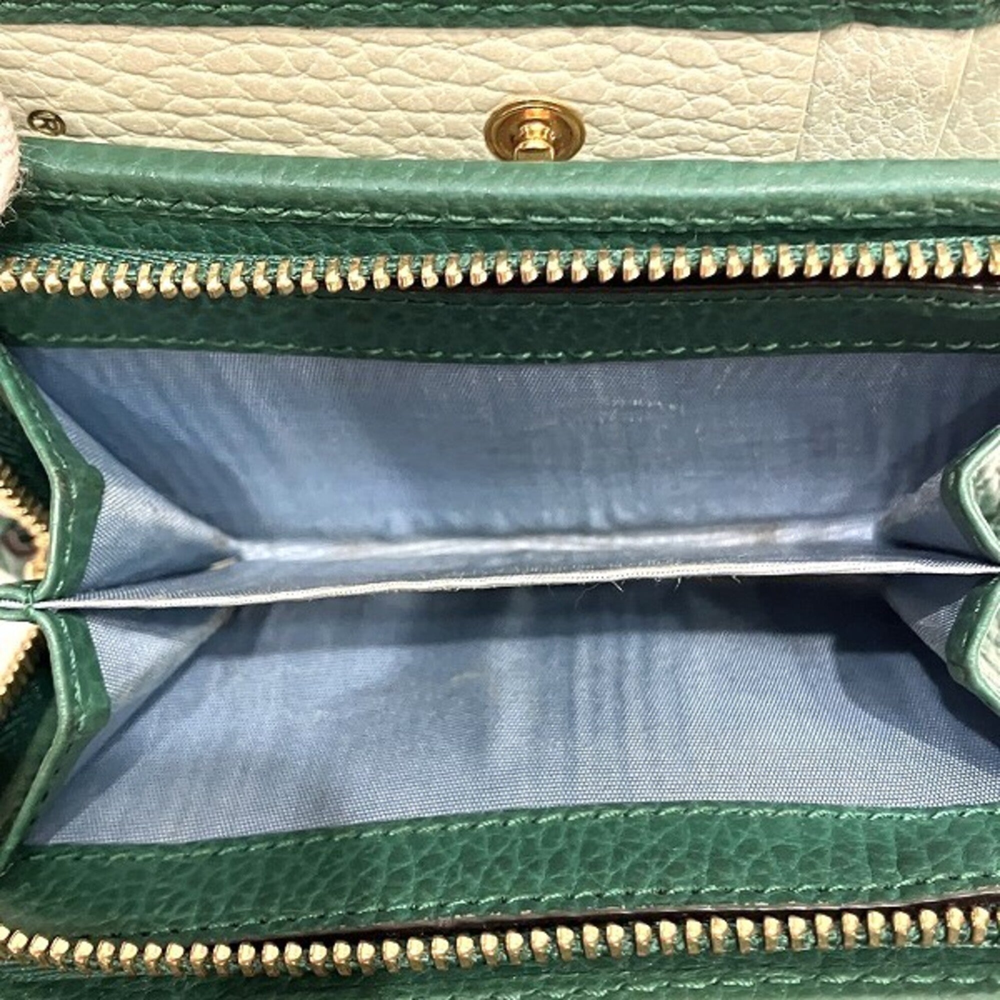 Gucci Green Leather Wallet (Bi-Fold) (Pre-Owned)