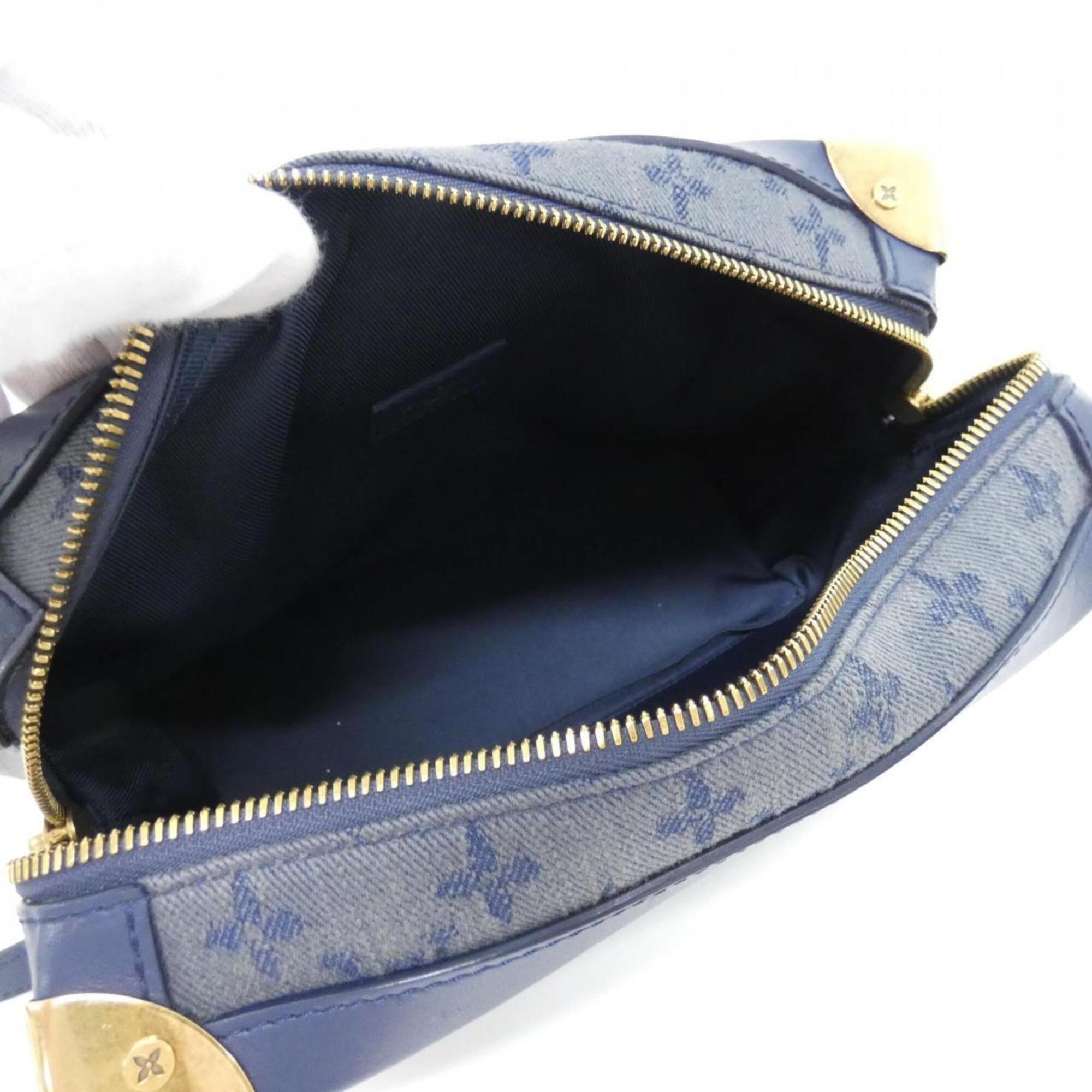 Louis Vuitton Navy Denim Shoulder Bag (Pre-Owned)