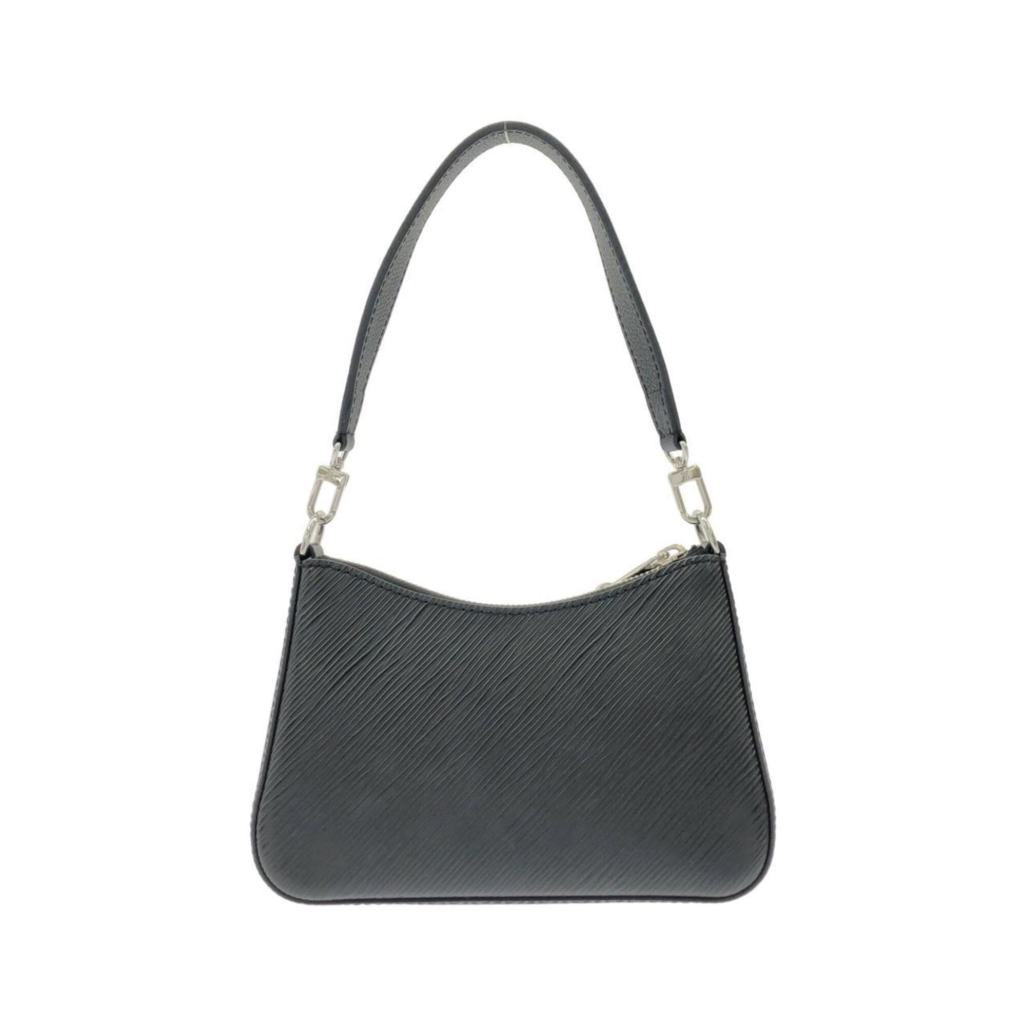 Louis Vuitton Black Leather Shoulder Bag (Pre-Owned)