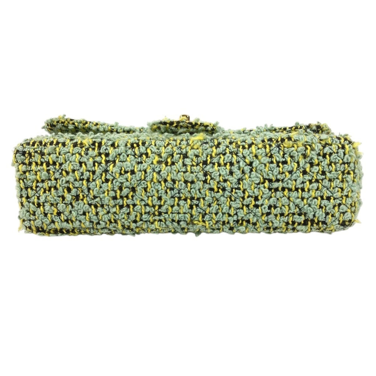 Chanel Green Tweed Handbag (Pre-Owned)