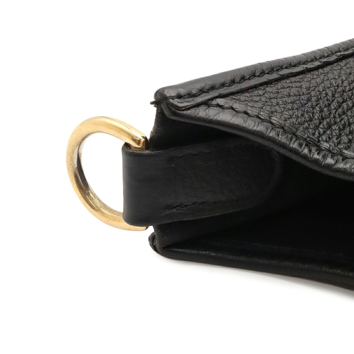 Hermes Black Togo Leather Shoulder Bag (Pre-Owned)