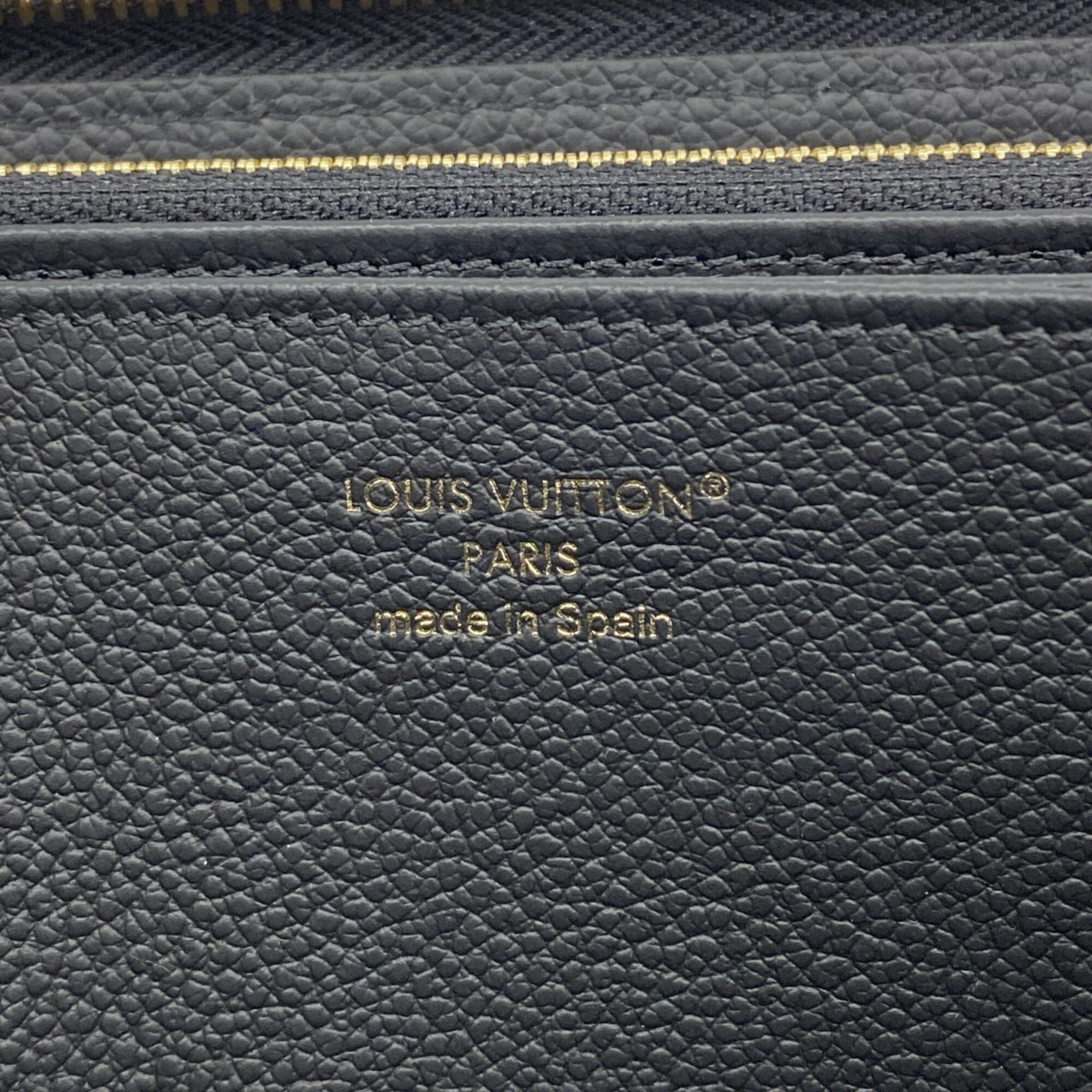 Louis Vuitton Beige Black Long Wallet (Bi-Fold) (Pre-Owned)