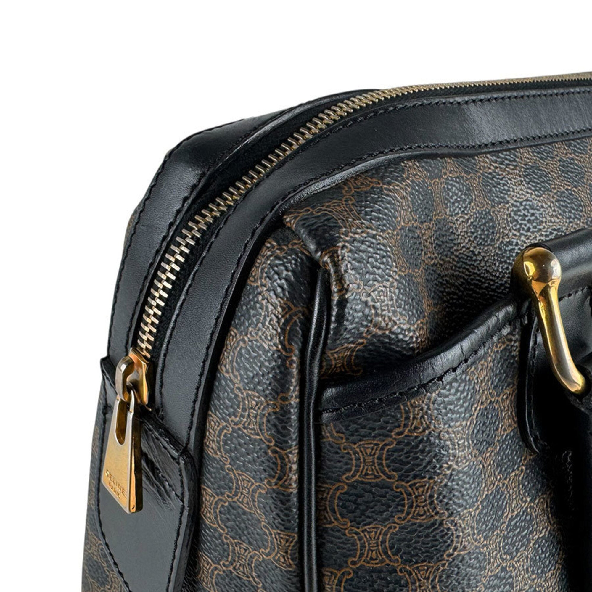 Celine Black Coated Canvas Handbag (Pre-Owned)
