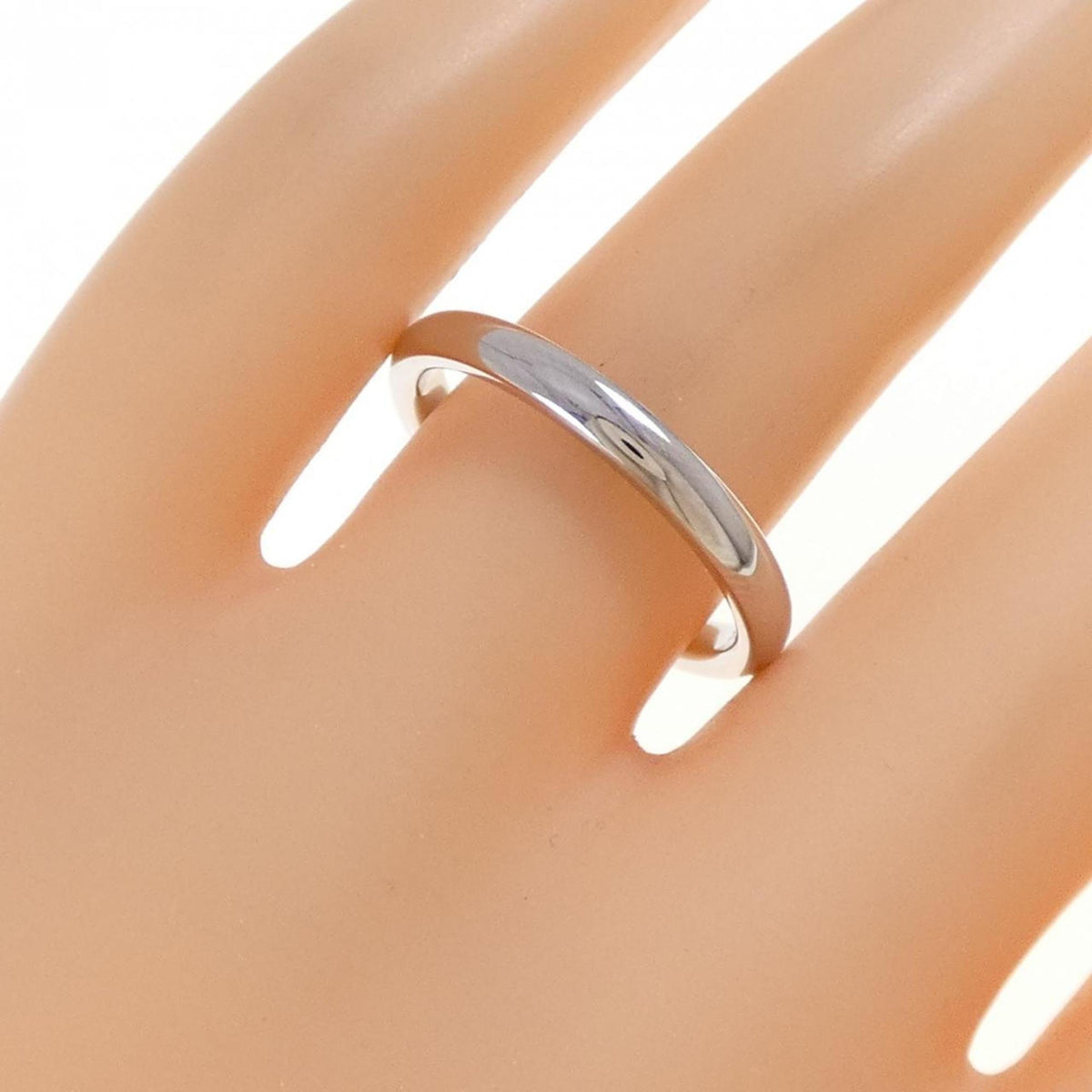 Tiffany Platinum Platinum 950 Band Ring (Pre-Owned)