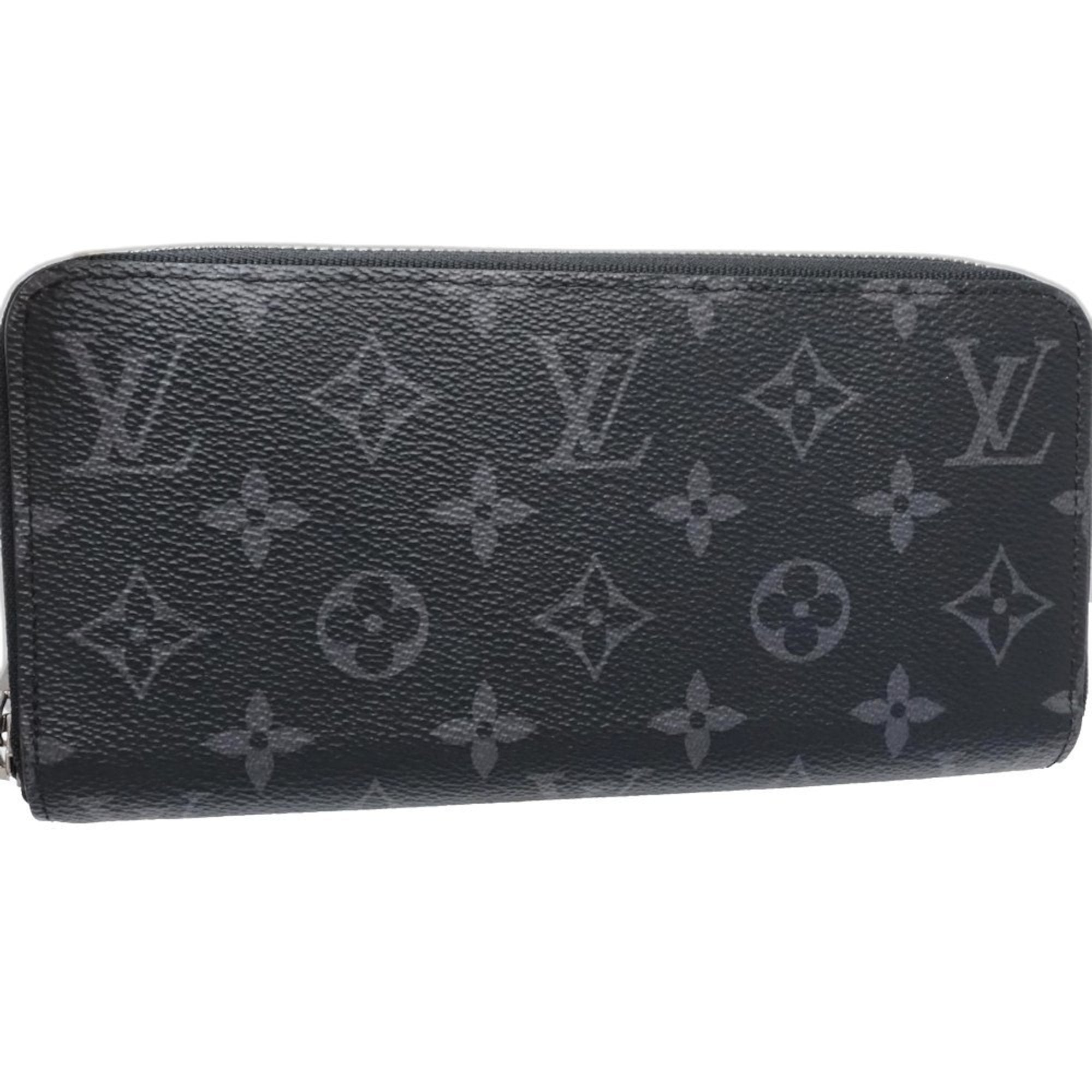 Louis Vuitton Monogram Eclipse Monogram Eclipse Noir Monogram Eclipse Long Wallet (Bi-Fold) (Pre-Owned)