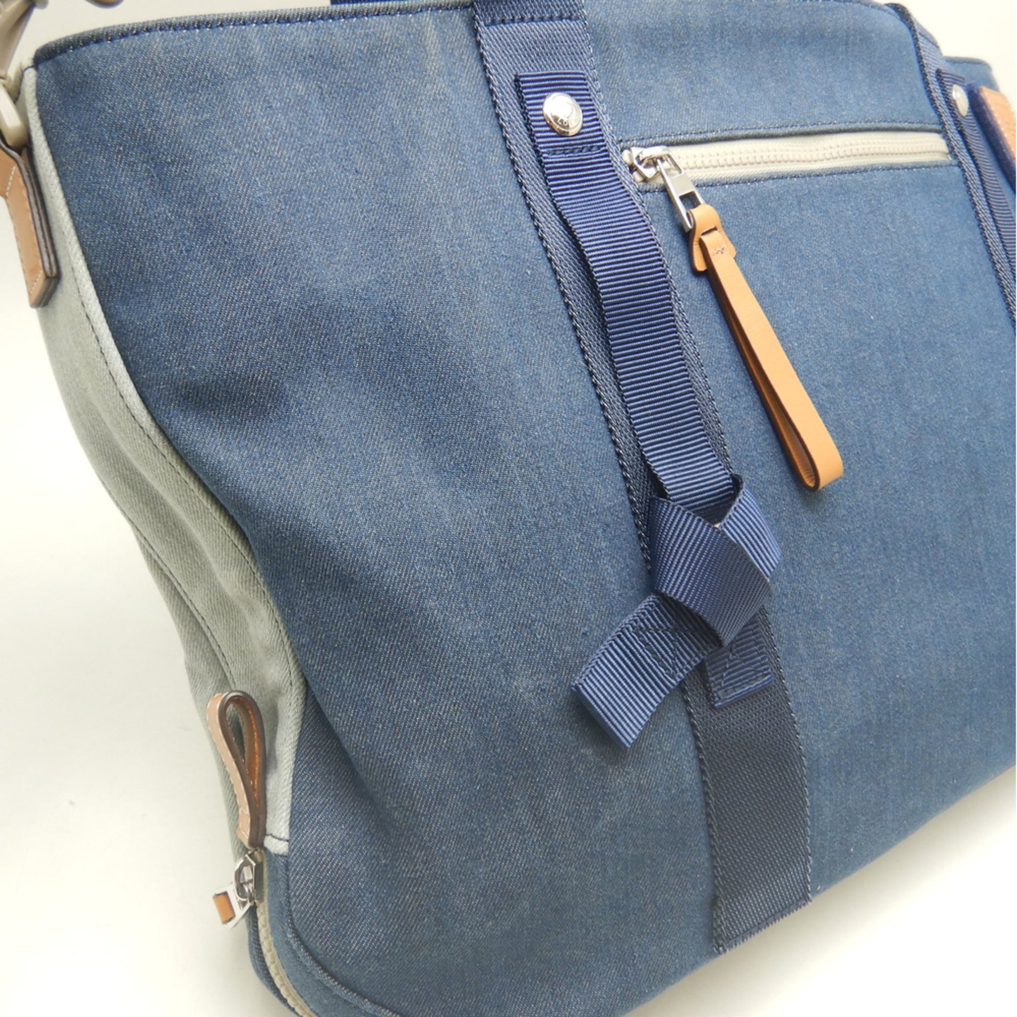 Loewe Blue Cotton Denim Tote Bag (Pre-Owned)