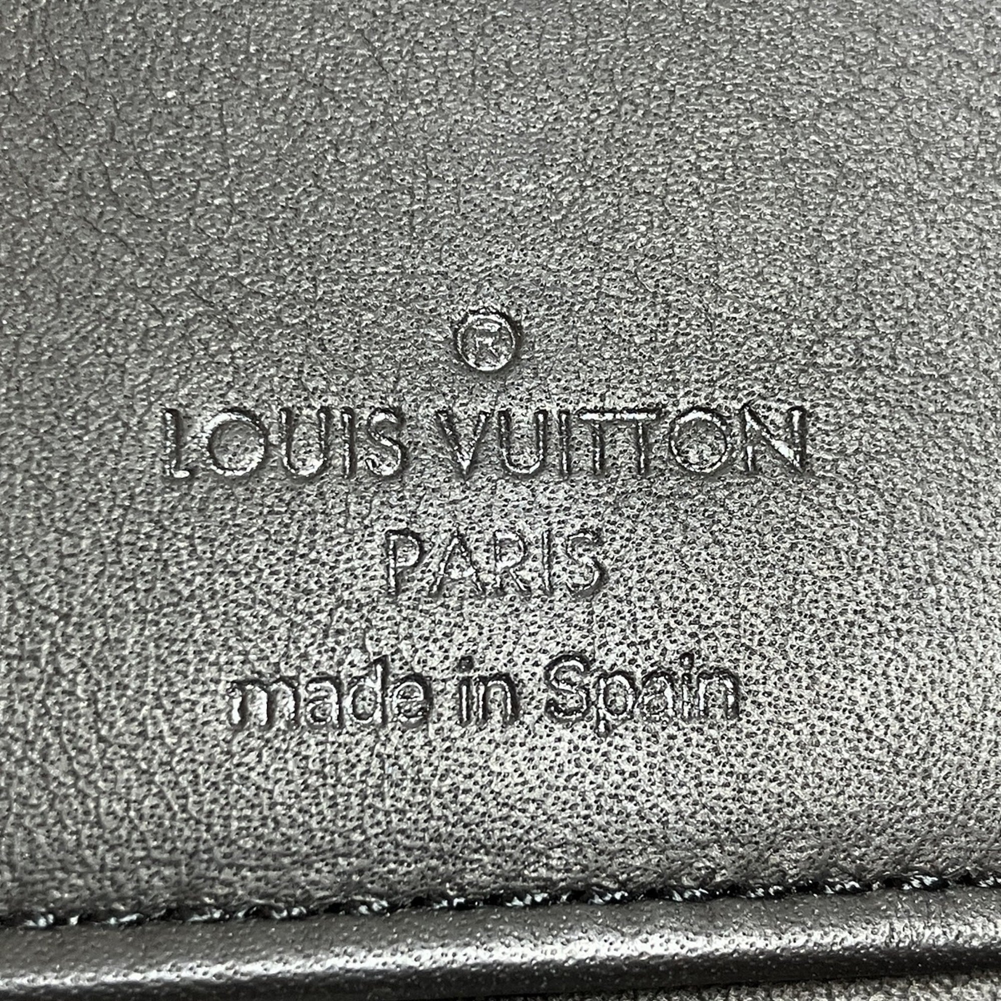 Louis Vuitton Black Leather Coin Purse/Coin Case (Pre-Owned)