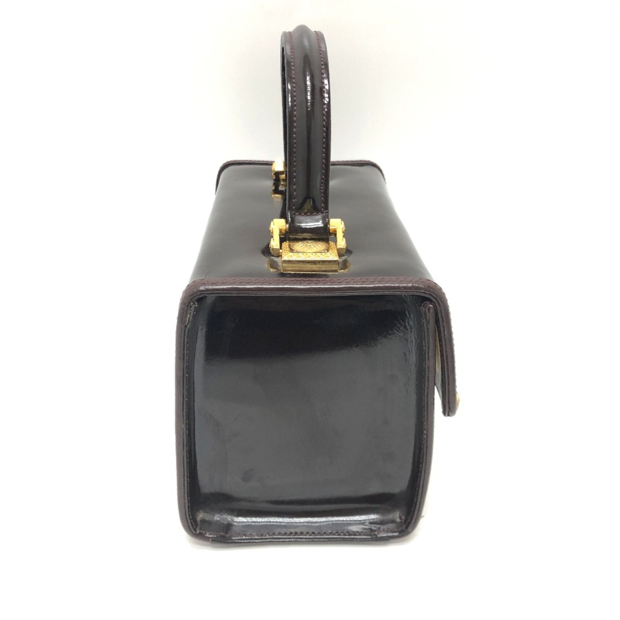 Versace Purple Patent Leather Handbag (Pre-Owned)