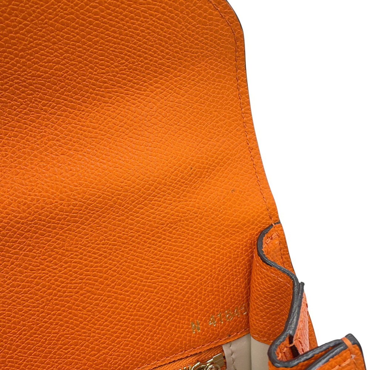 Valextra Orange Leather Handbag (Pre-Owned)