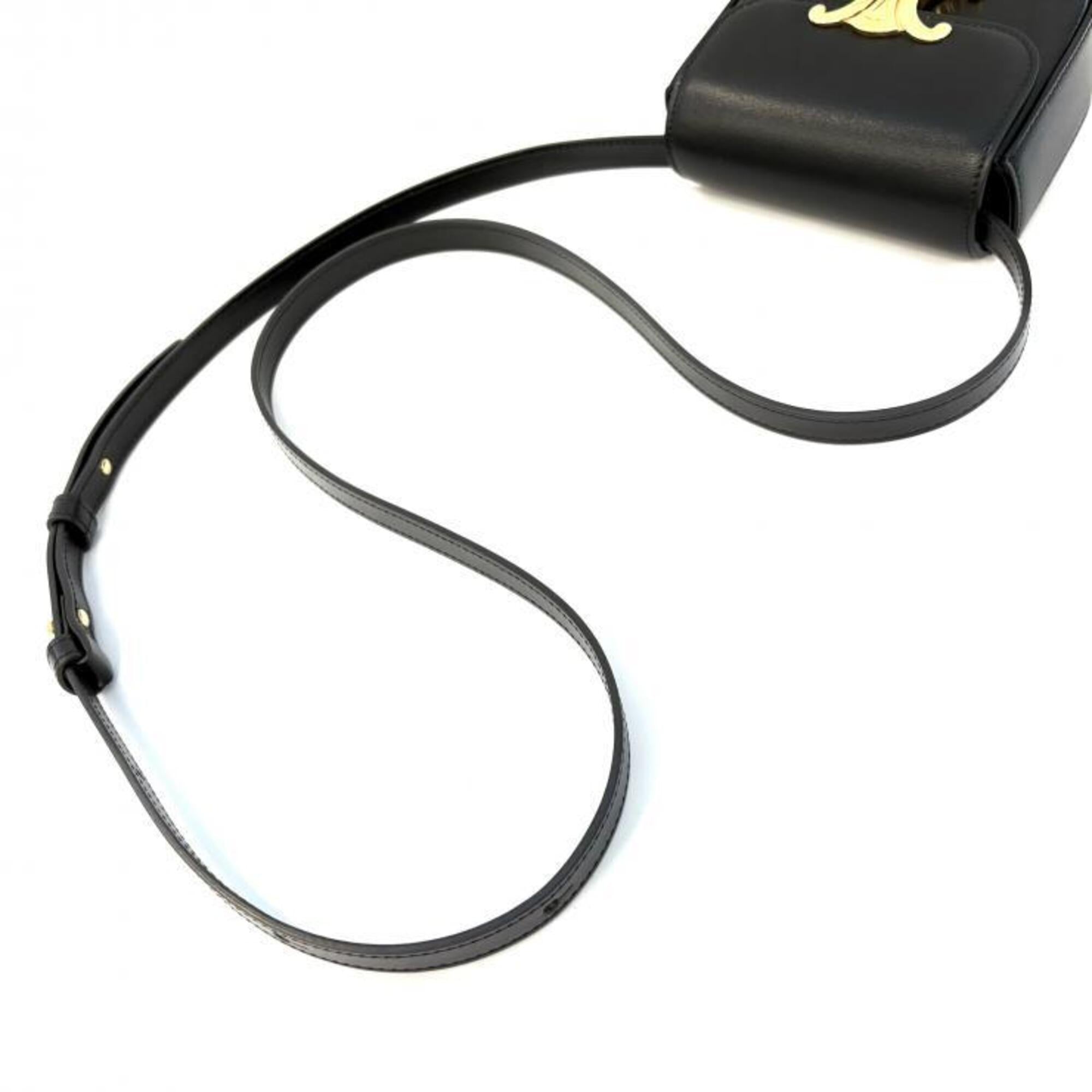 Celine Black Leather Shoulder Bag (Pre-Owned)