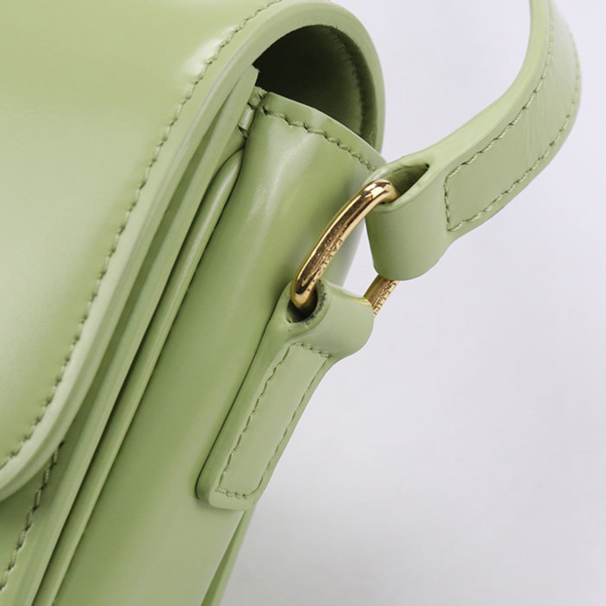 Celine Green Leather Shoulder Bag (Pre-Owned)