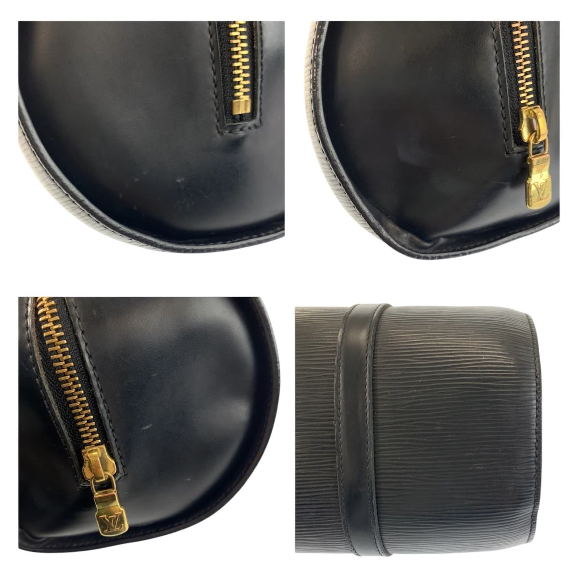 Louis Vuitton Black Epi Leather Handbag Shoulder Bag (Pre-Owned)