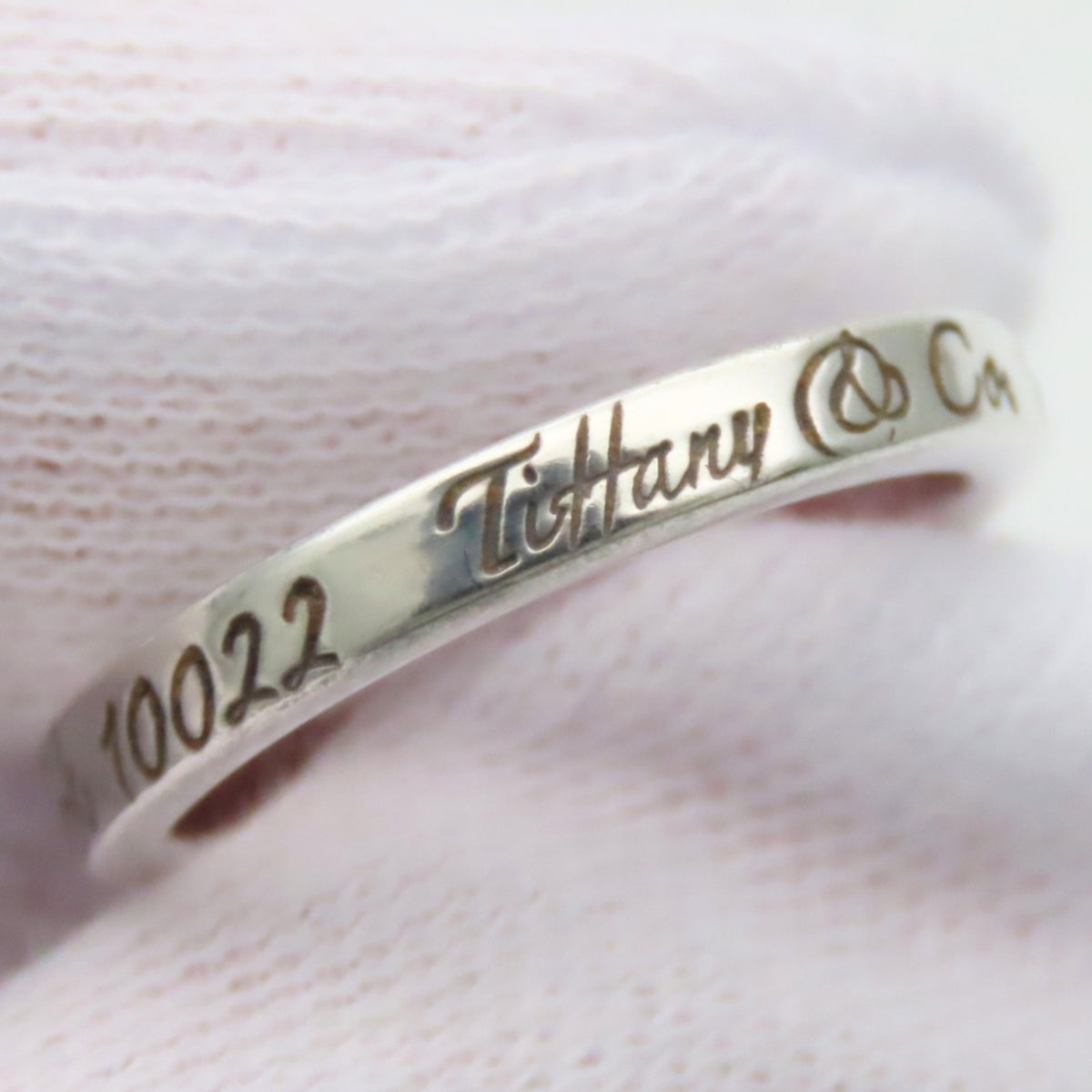Tiffany Silver Silver 925 Band Ring (Pre-Owned)