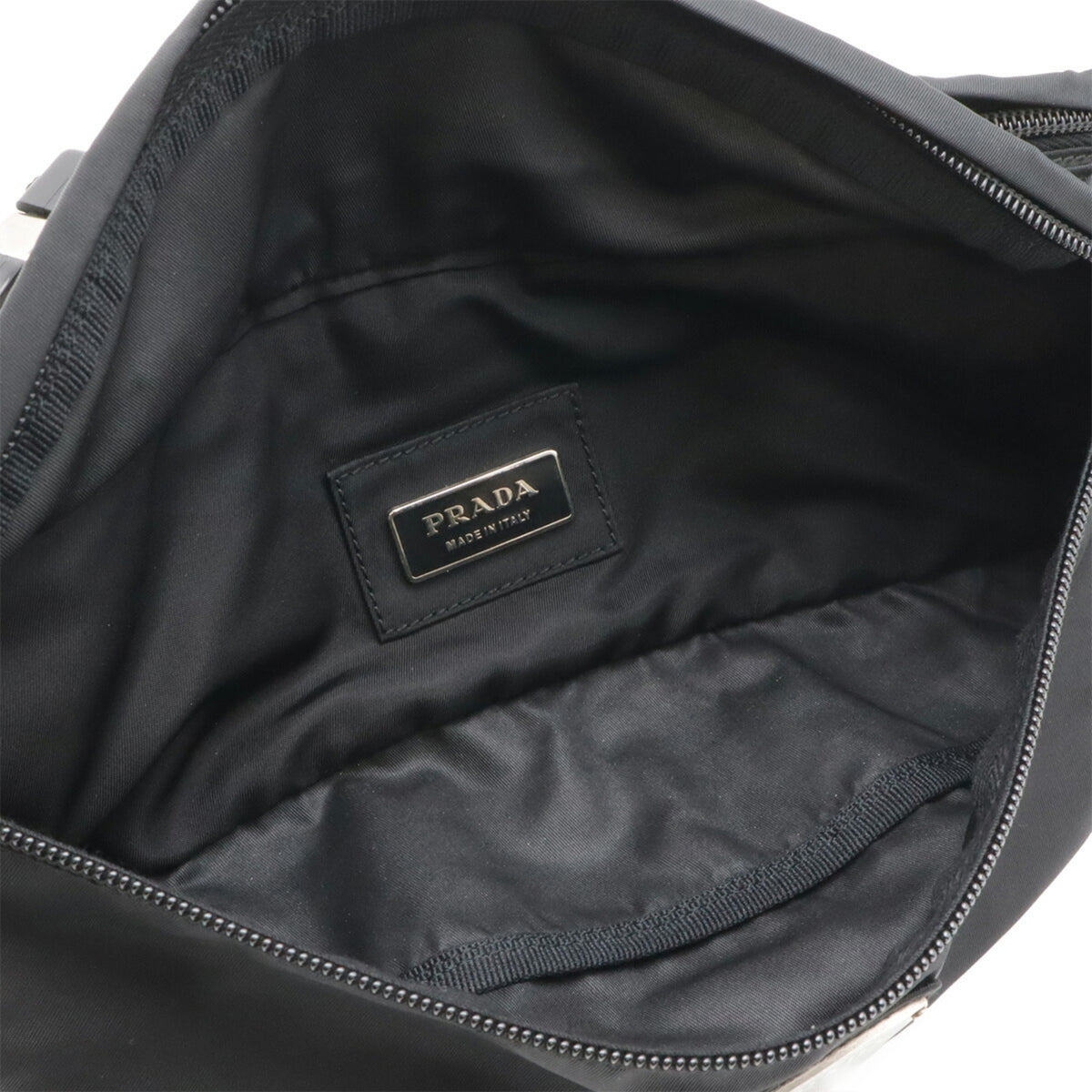 Prada Black Nylon Fanny Pack Sling Bag (Pre-Owned)