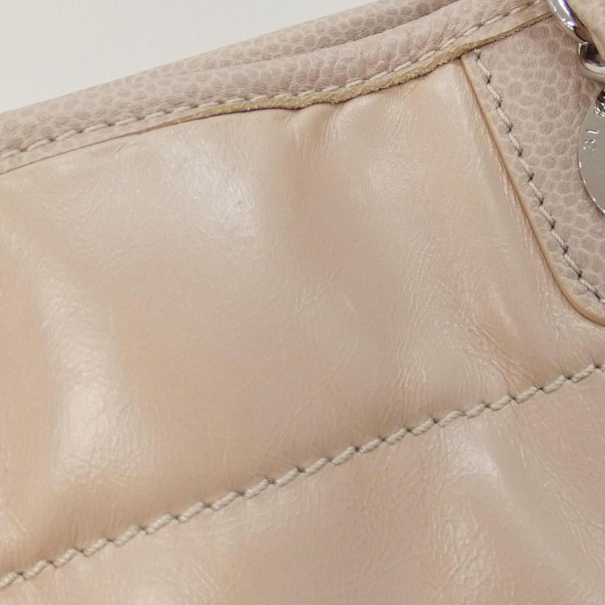 Chanel Pink Leather Grained Calfskin Handbag (Pre-Owned)