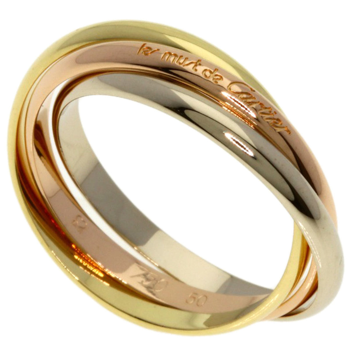 Cartier Trinity Yellow Gold (18K) Pink Gold (18K) White Gold (18K) Band Ring (Pre-Owned)