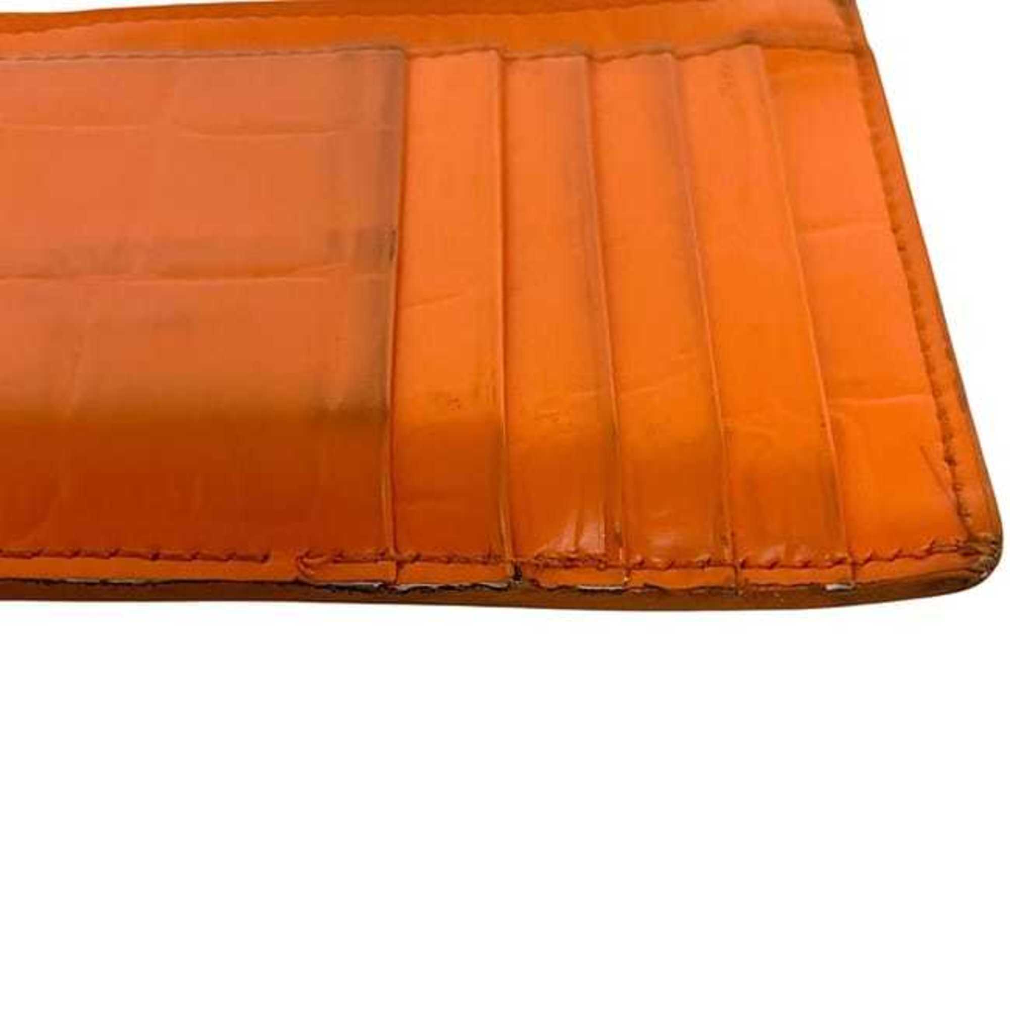 Balenciaga Orange Leather Coin Purse/Coin Case (Pre-Owned)