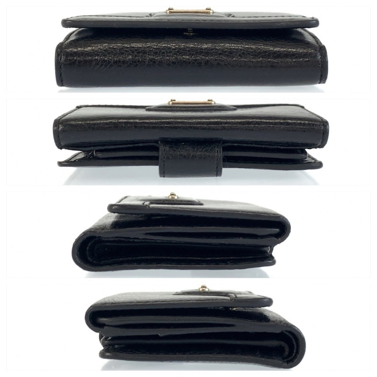 Celine Black Leather Wallet (Bi-Fold) (Pre-Owned)