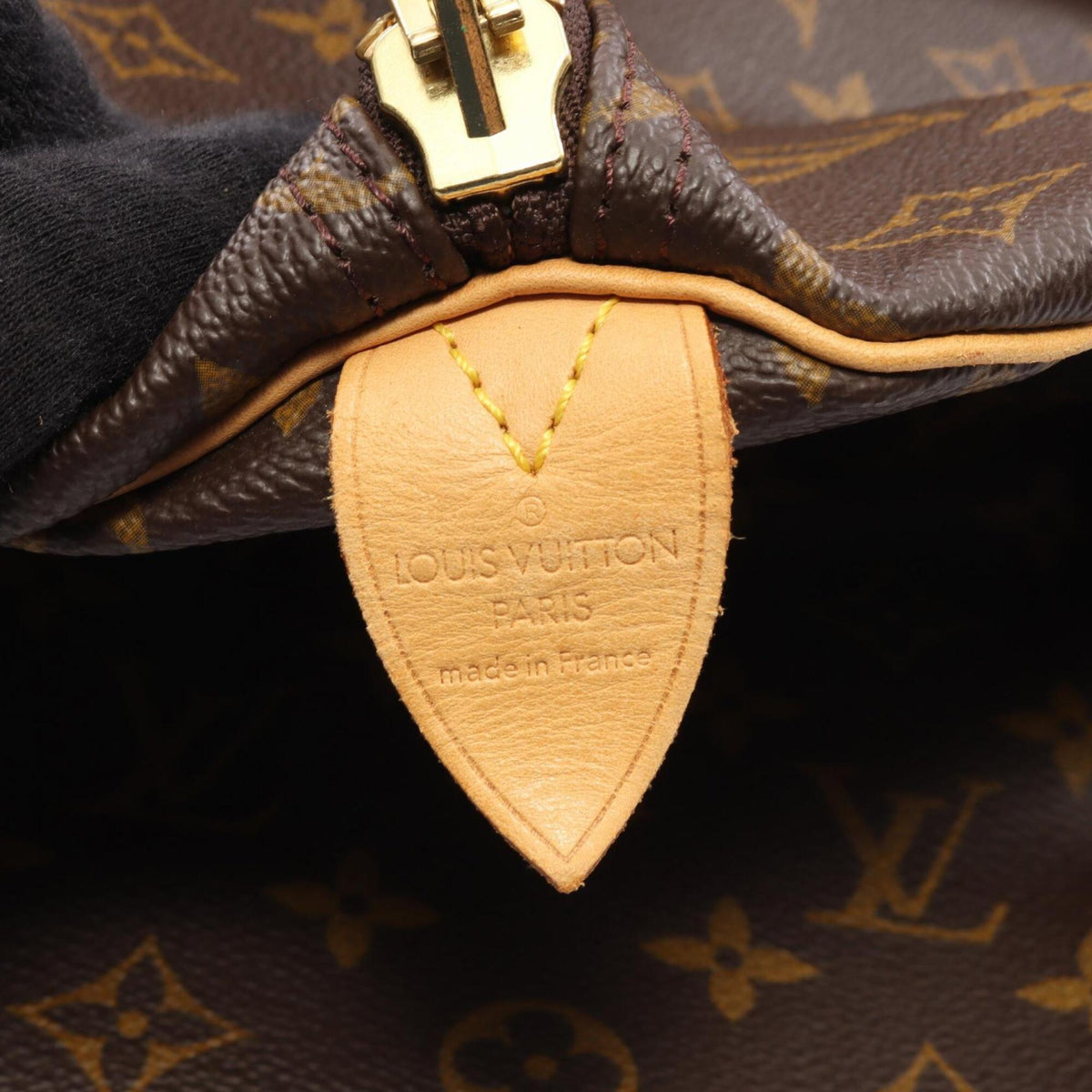 Louis Vuitton Brown Coated Canvas Leather Monogram Boston Bag Handbag (Pre-Owned)