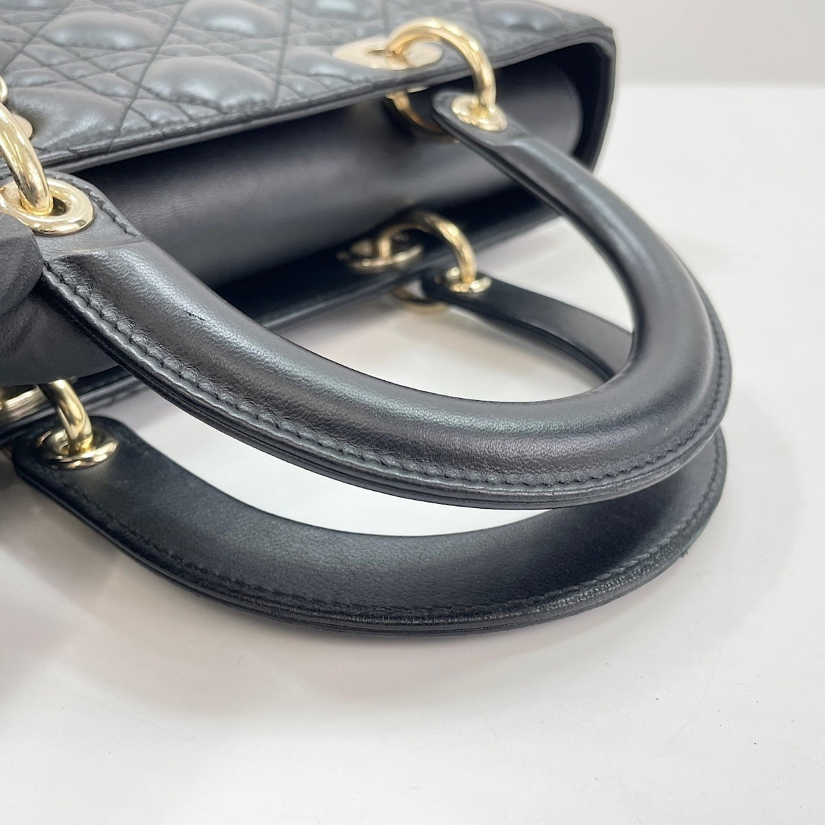 Christian Dior Black Leather Handbag (Pre-Owned)