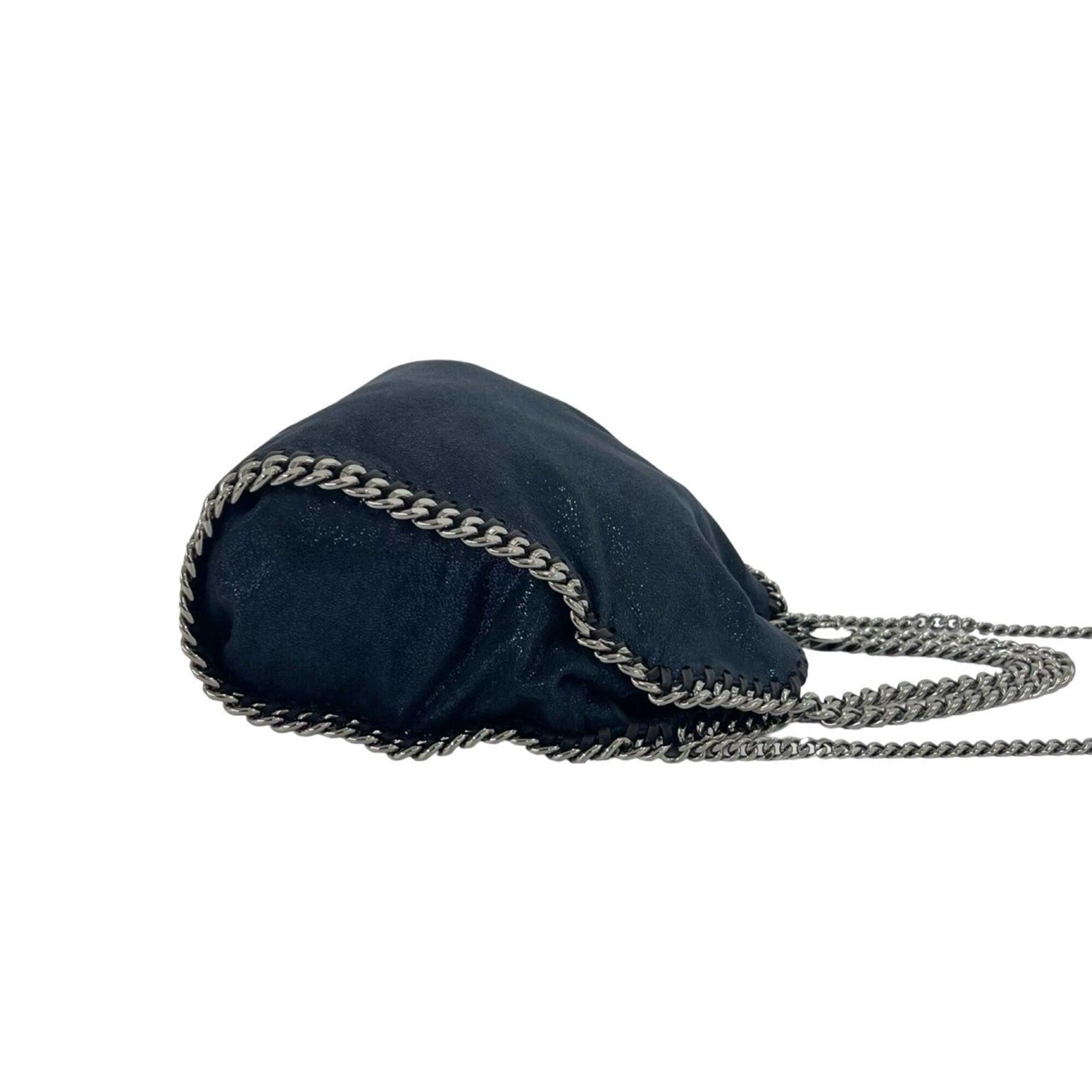 Stella Mccartney Navy Leather Handbag Shoulder Bag (Pre-Owned)