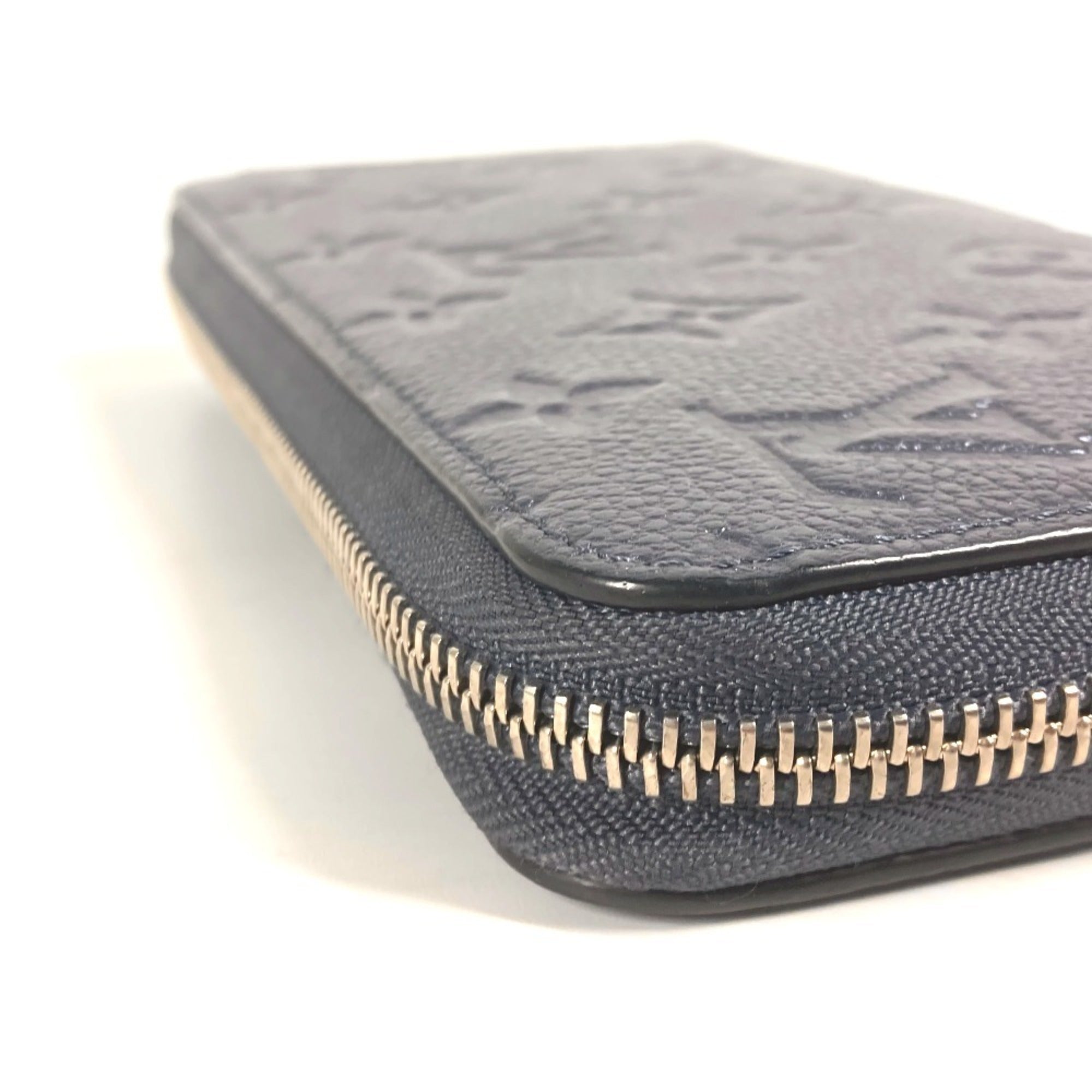 Louis Vuitton Blue Monogram Empreinte Leather Long Wallet (Bi-Fold) (Pre-Owned)