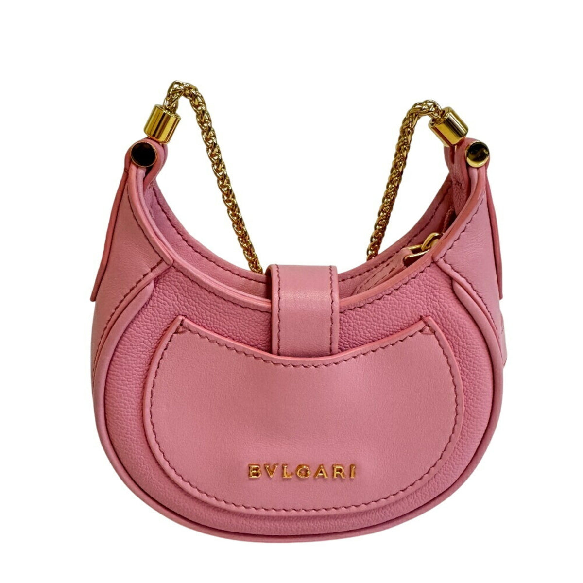 Bvlgari Pink Leather Shoulder Bag (Pre-Owned)