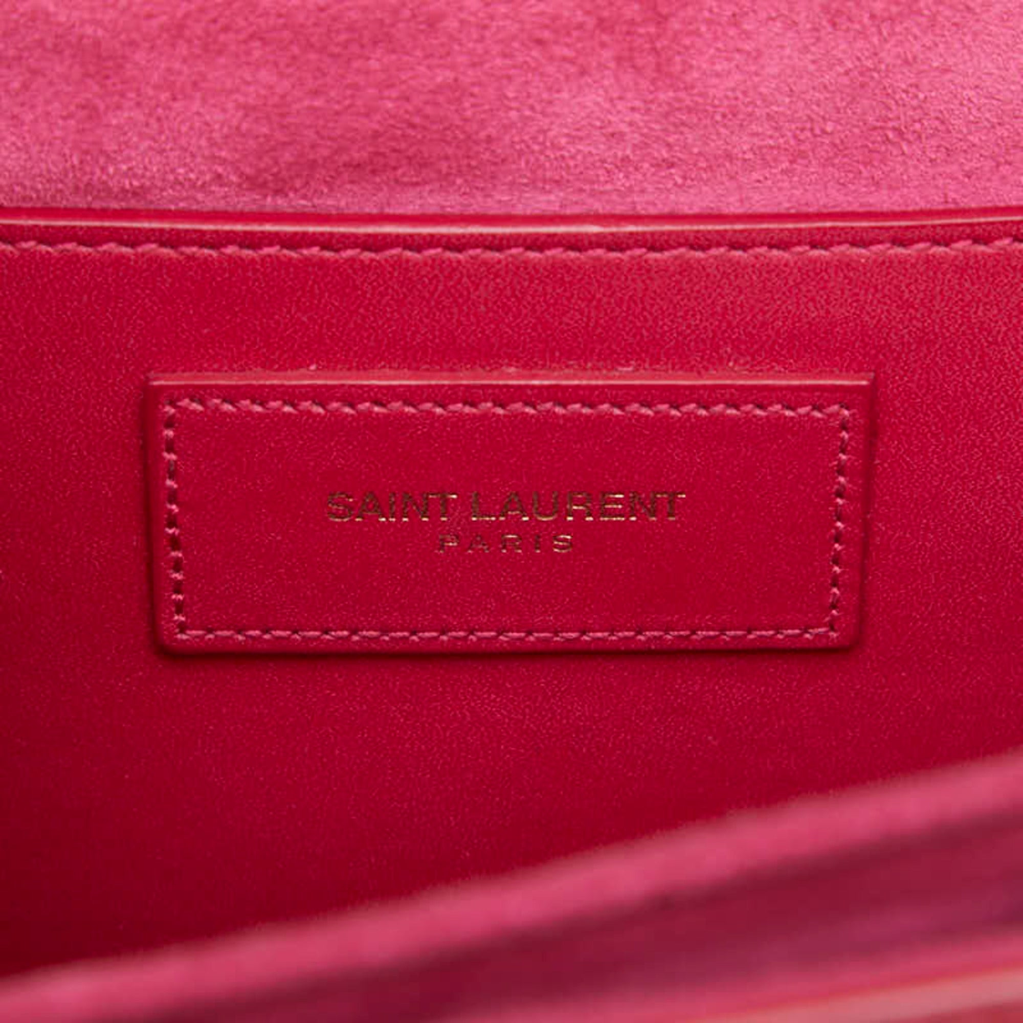 Saint Laurent Pink Leather Shoulder Bag (Pre-Owned)