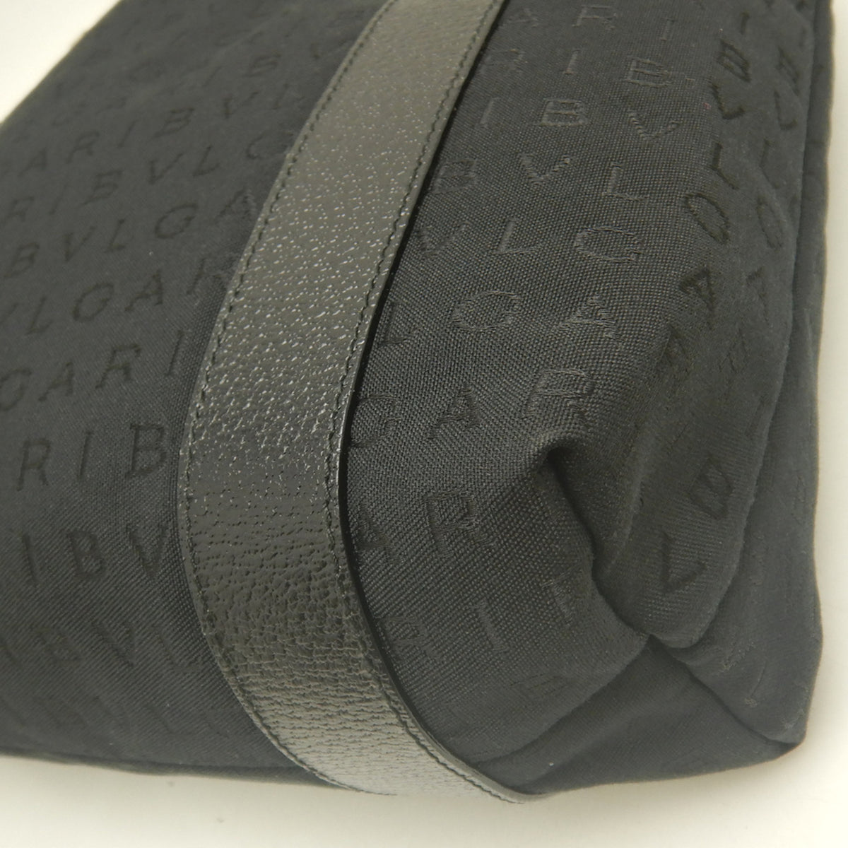 Bvlgari Black Canvas Leather Tote Bag (Pre-Owned)