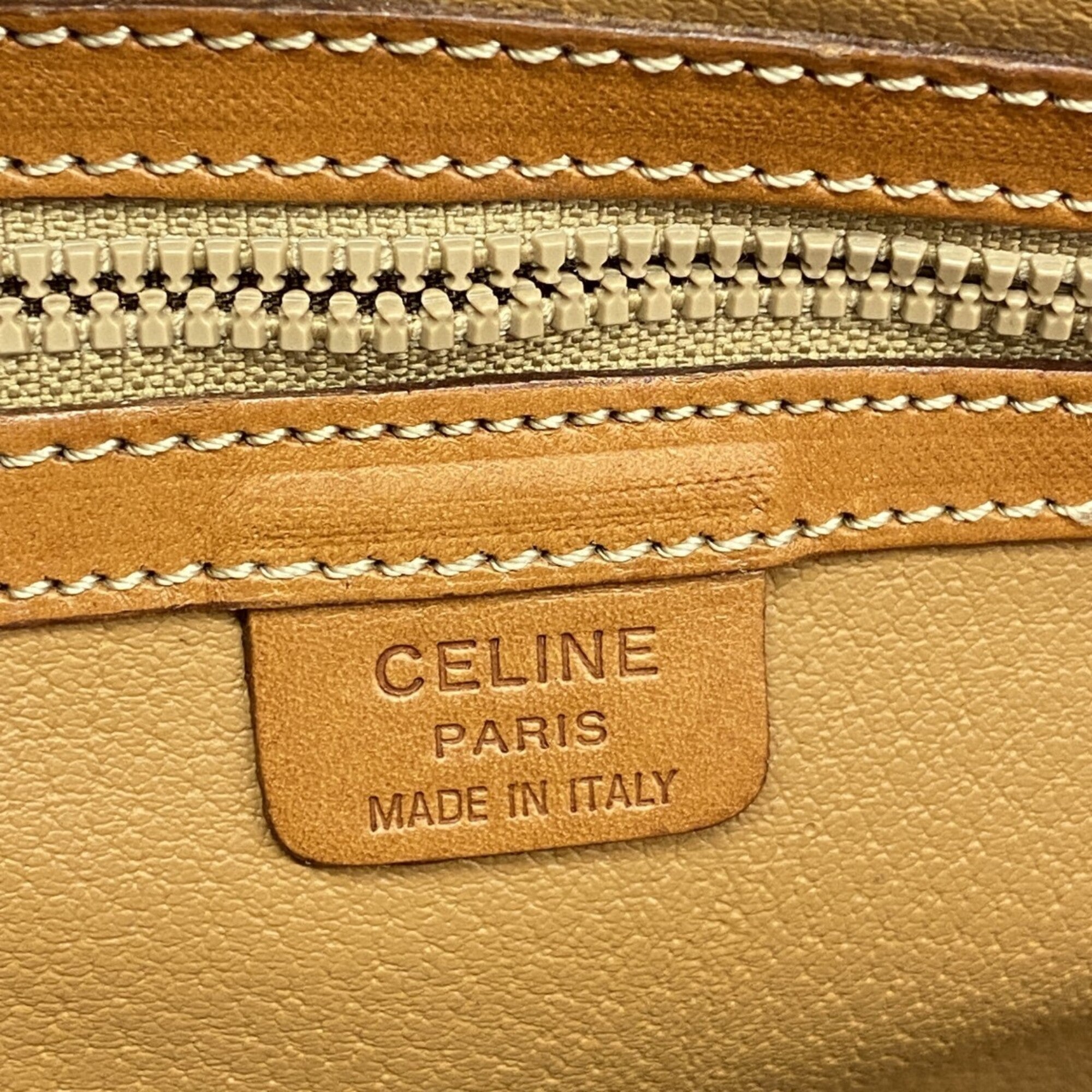 Celine Brown Pvc Handbag (Pre-Owned)