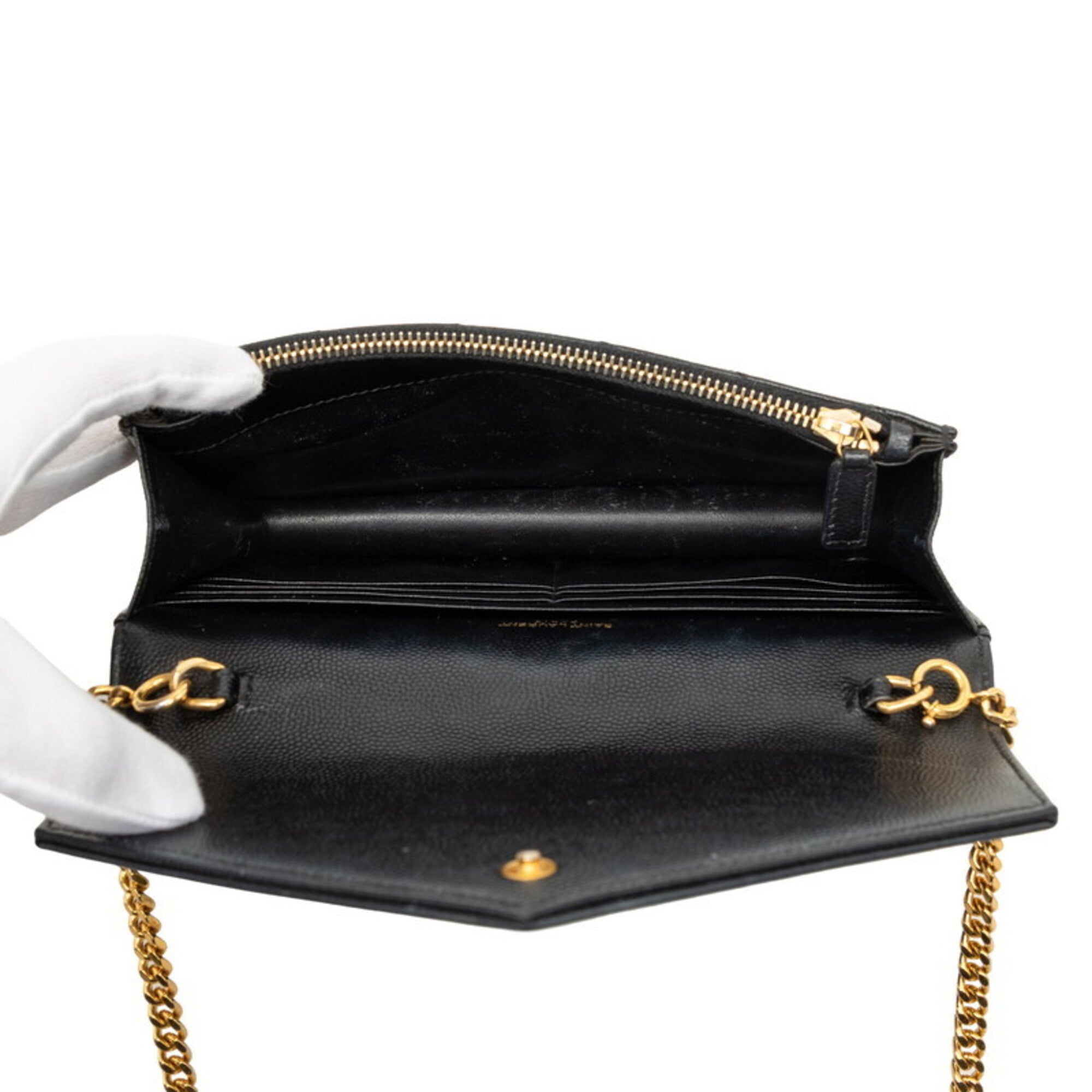 Saint Laurent Navy Leather Shoulder Bag (Pre-Owned)
