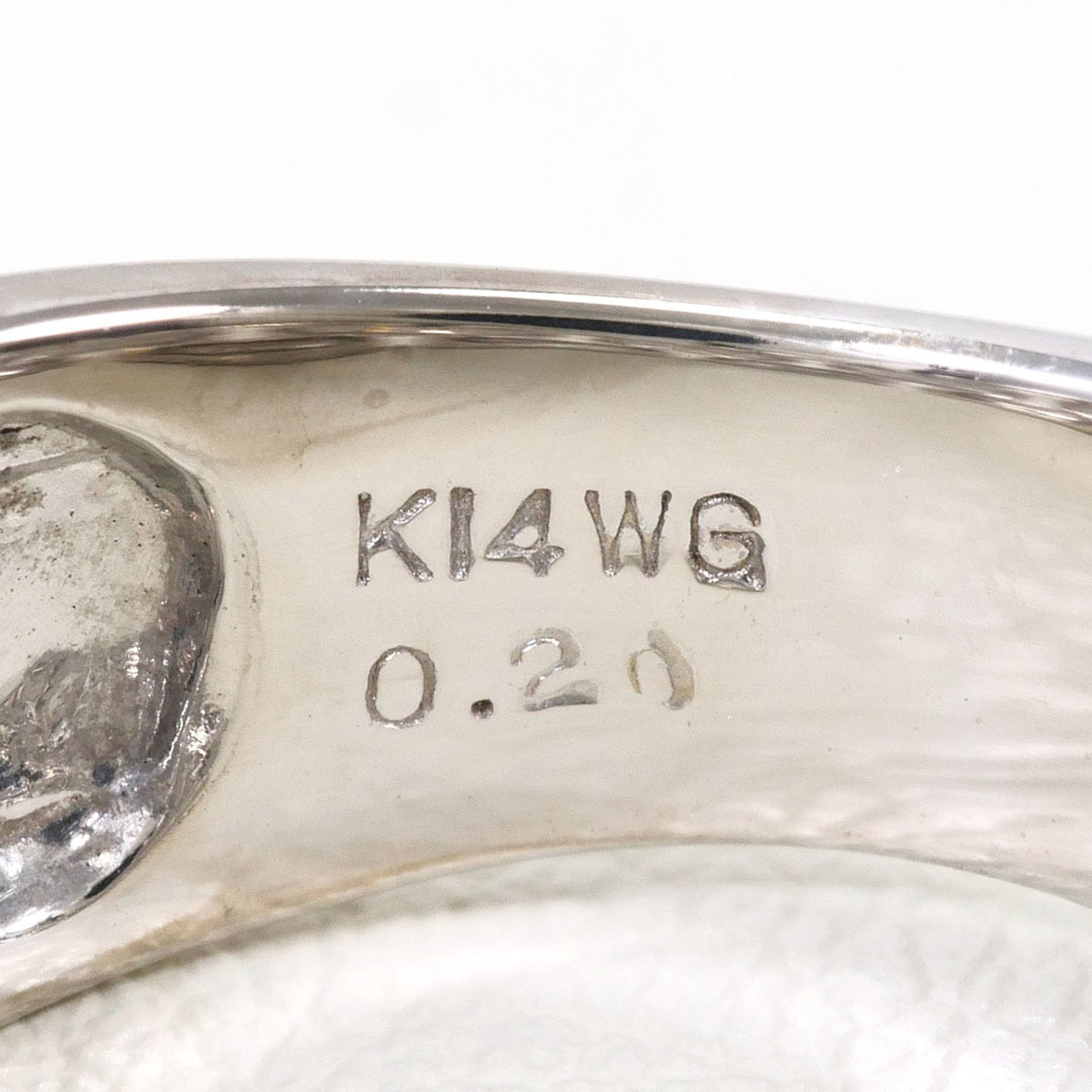 Unbranded White Gold White Gold (14K) Band Ring (Pre-Owned)