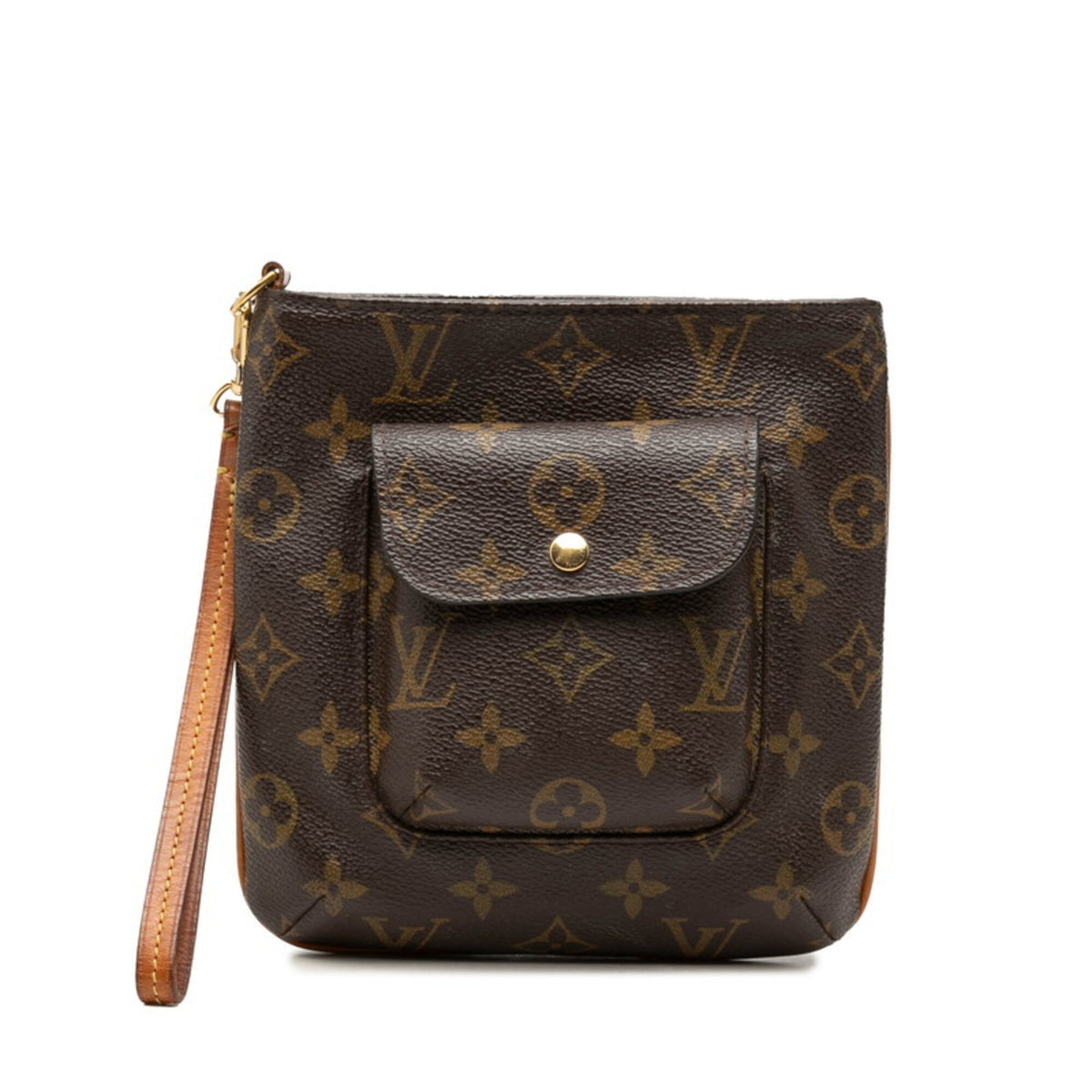 Louis Vuitton Brown Pvc Leather Pouch (Pre-Owned)
