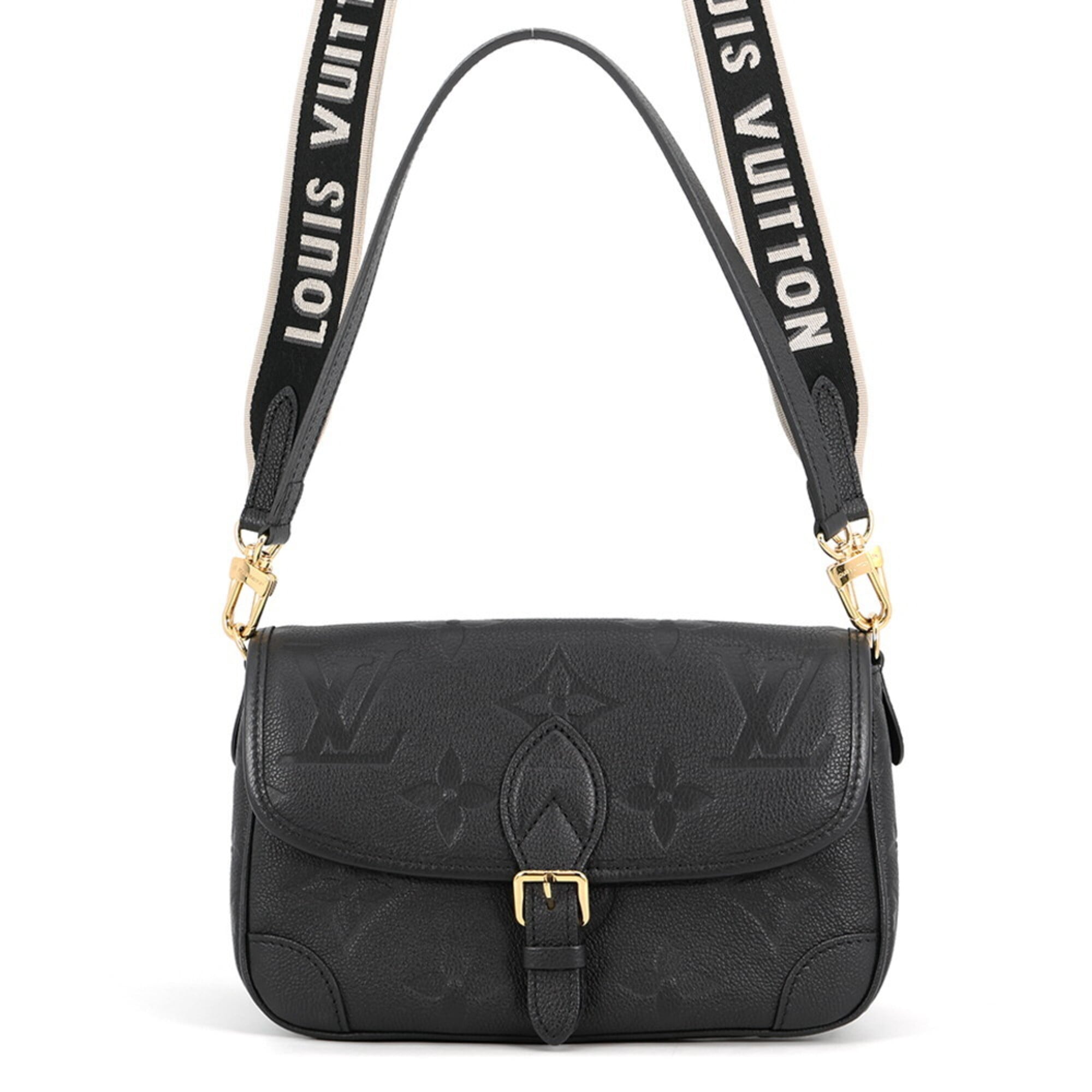 Louis Vuitton Noir Purple Monogram Empreinte Handbag Shoulder Bag (Pre-Owned)