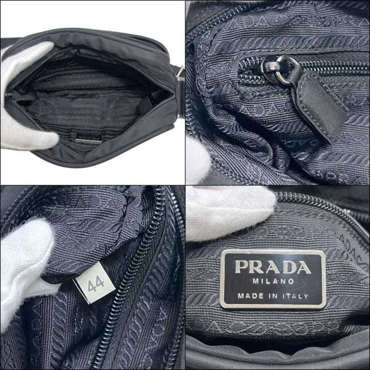 Prada Black Nero Nylon Shoulder Bag (Pre-Owned)