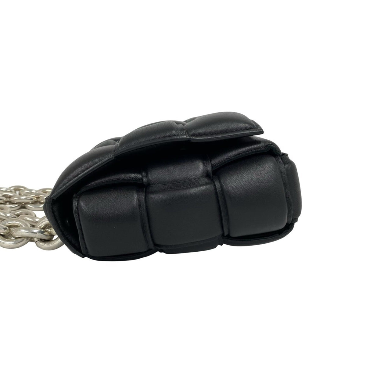 Bottega Veneta Black Leather Pochette Shoulder Bag (Pre-Owned)