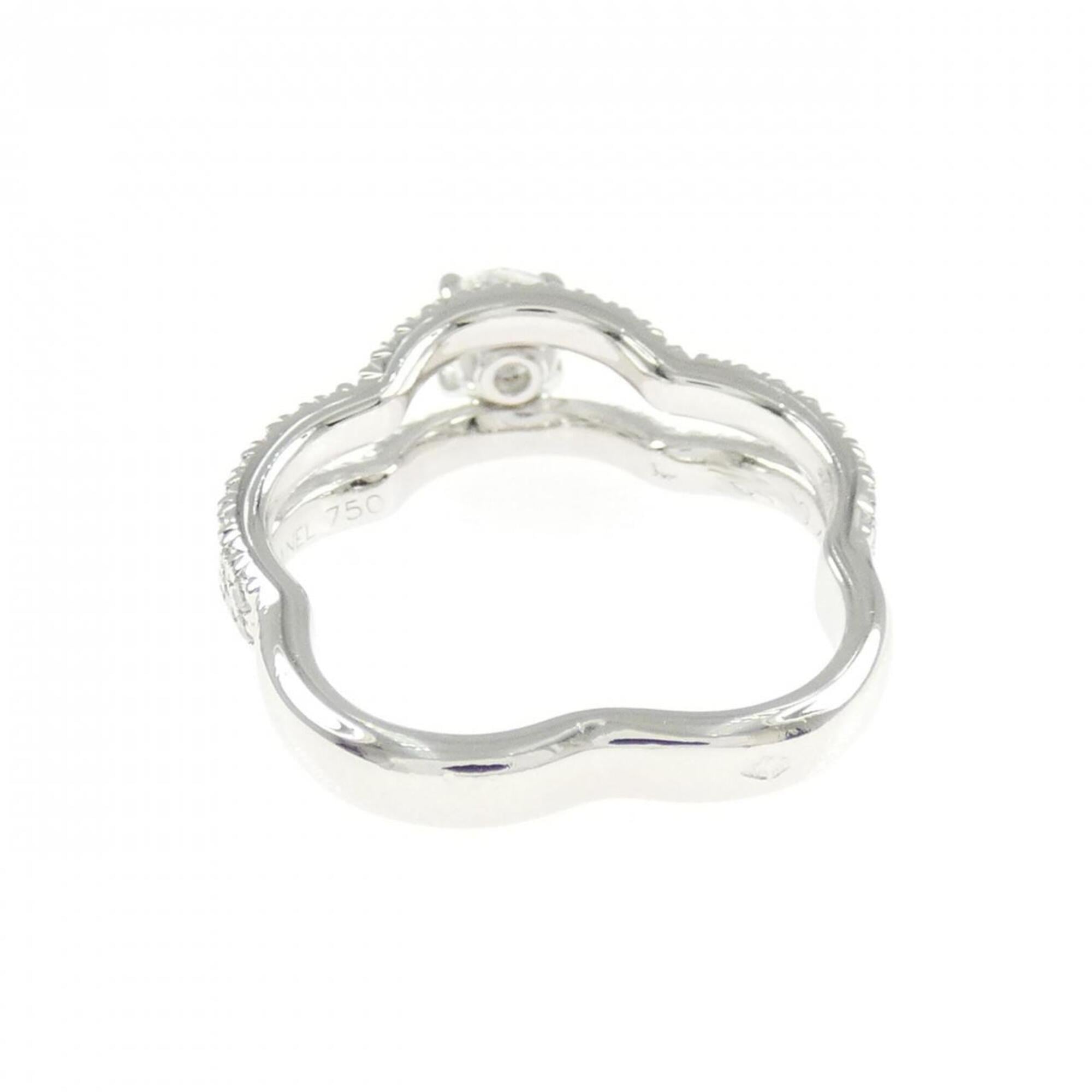 Chanel White Gold White Gold (18K) Band Ring (Pre-Owned)