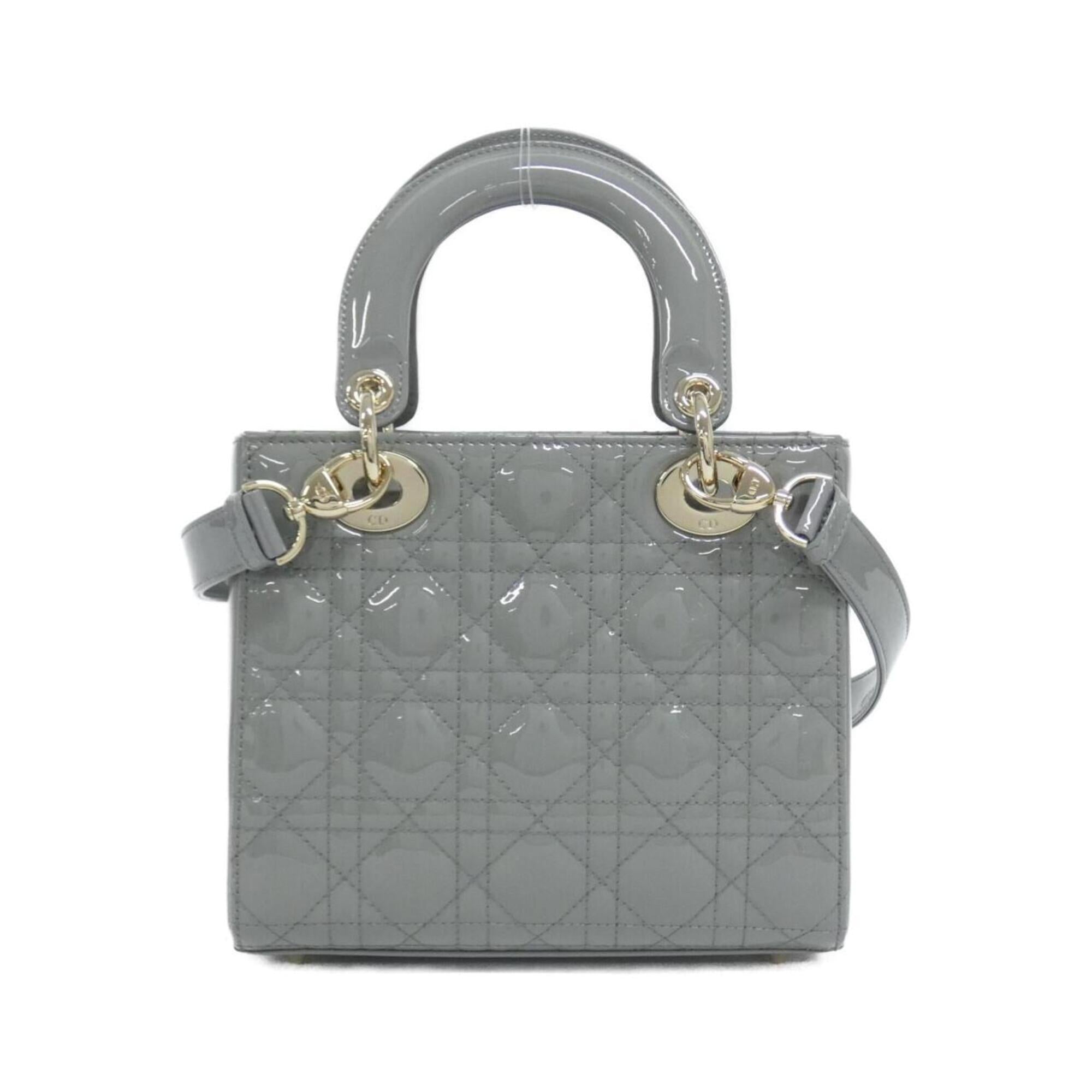 Christian Dior Gray Leather Handbag (Pre-Owned)