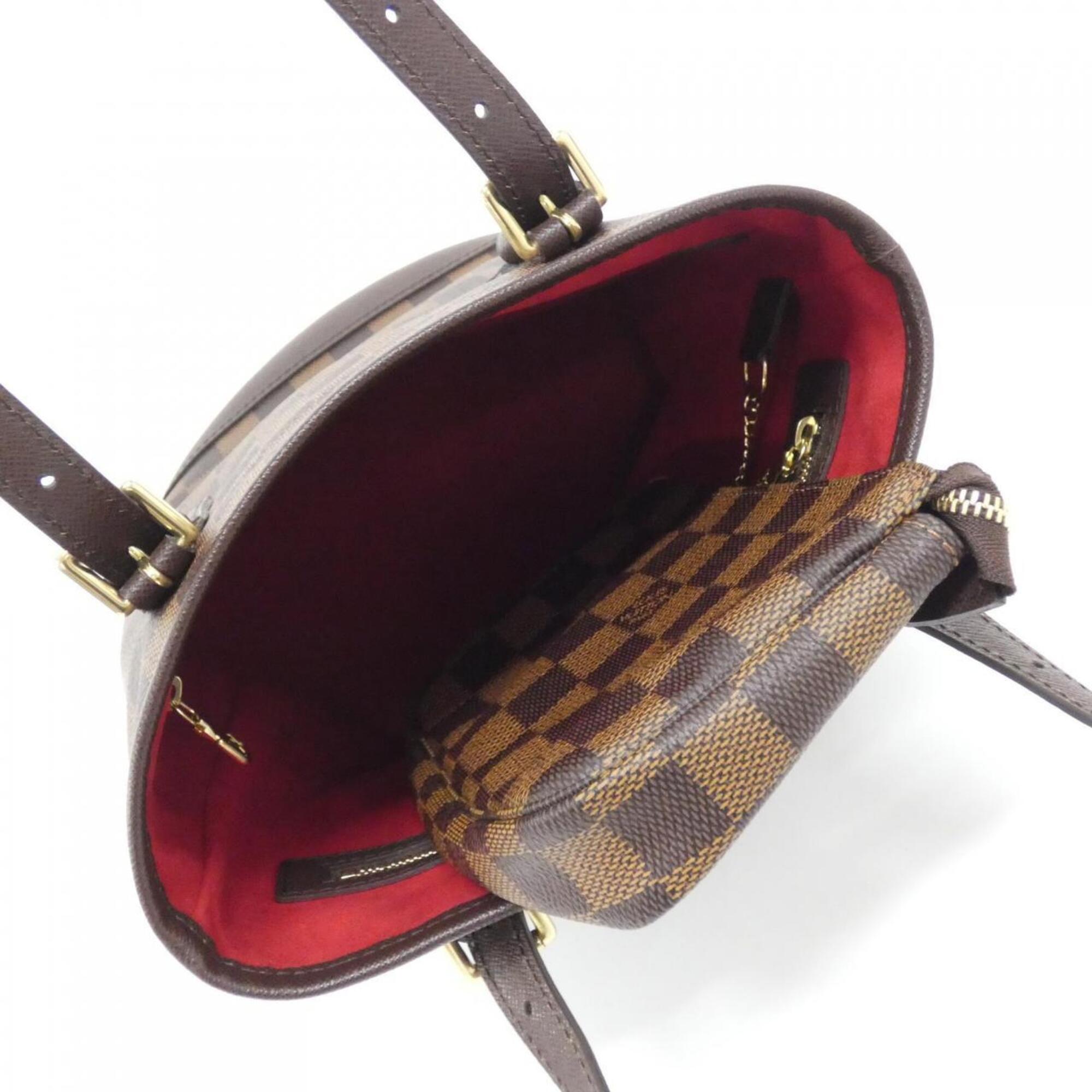Louis Vuitton Brown Coated Canvas Shoulder Bag (Pre-Owned)