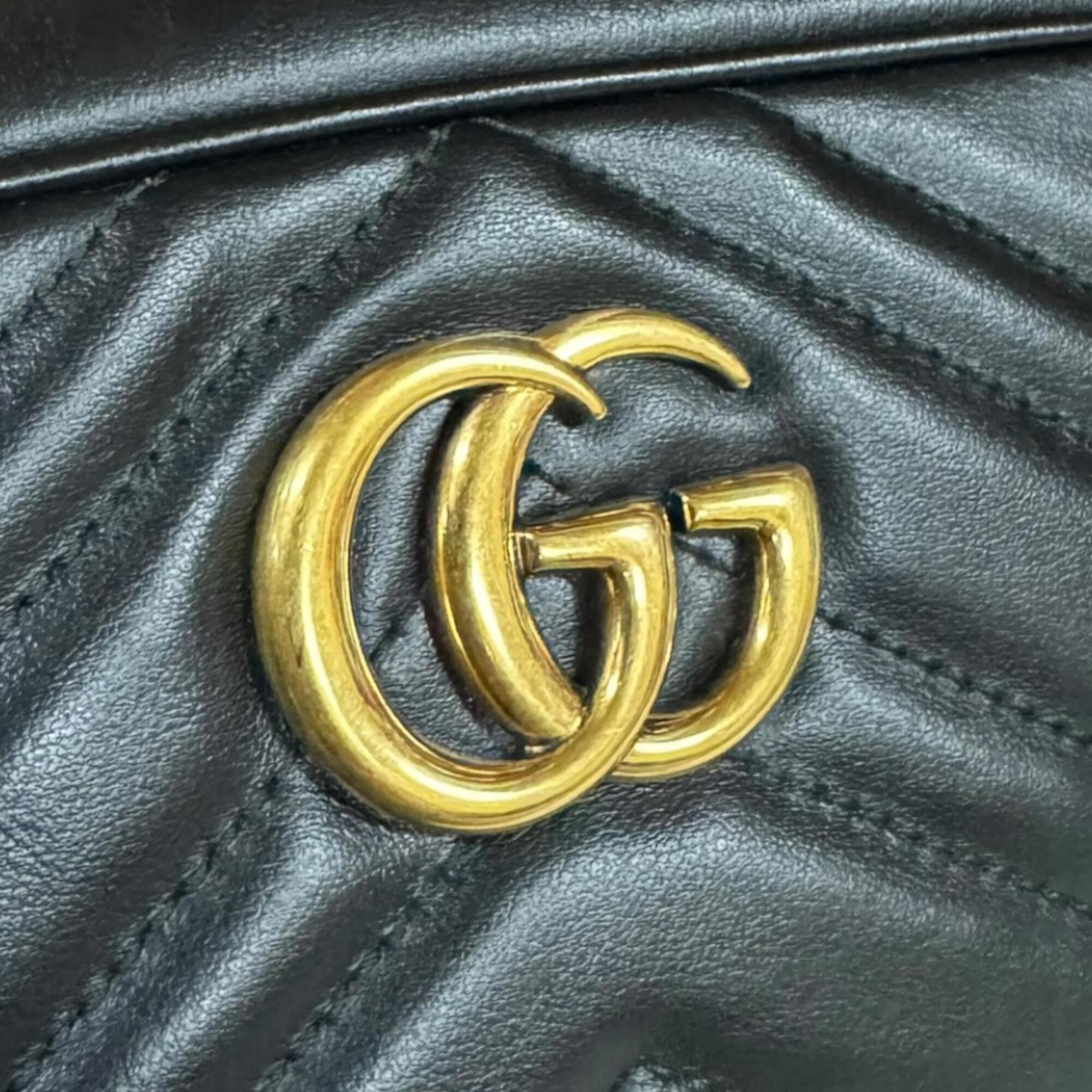 Gucci Black Leather Shoulder Bag (Pre-Owned)